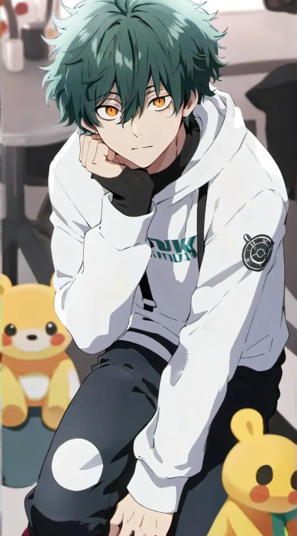 ai character: Deku background
