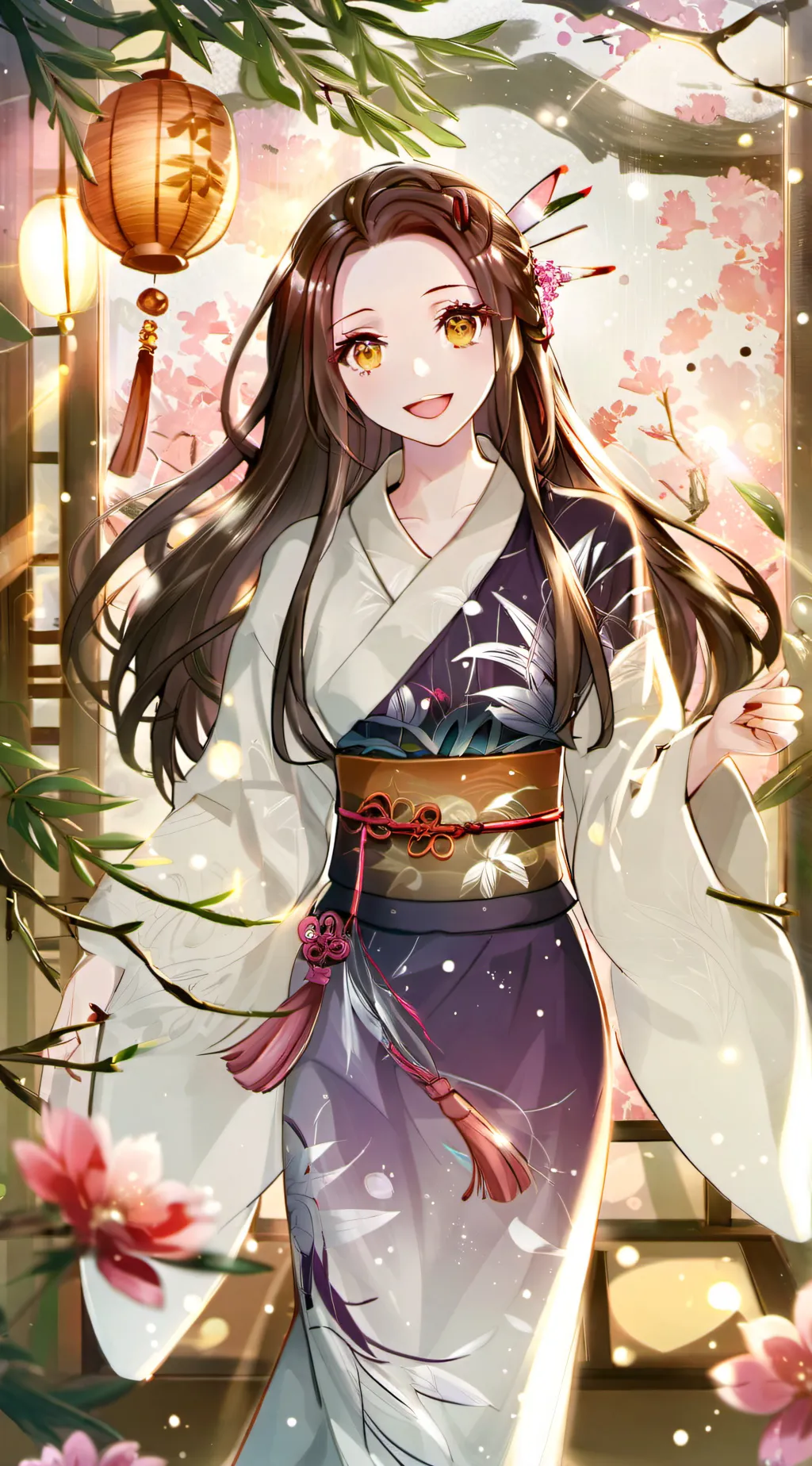 ai character: Nezuko  background