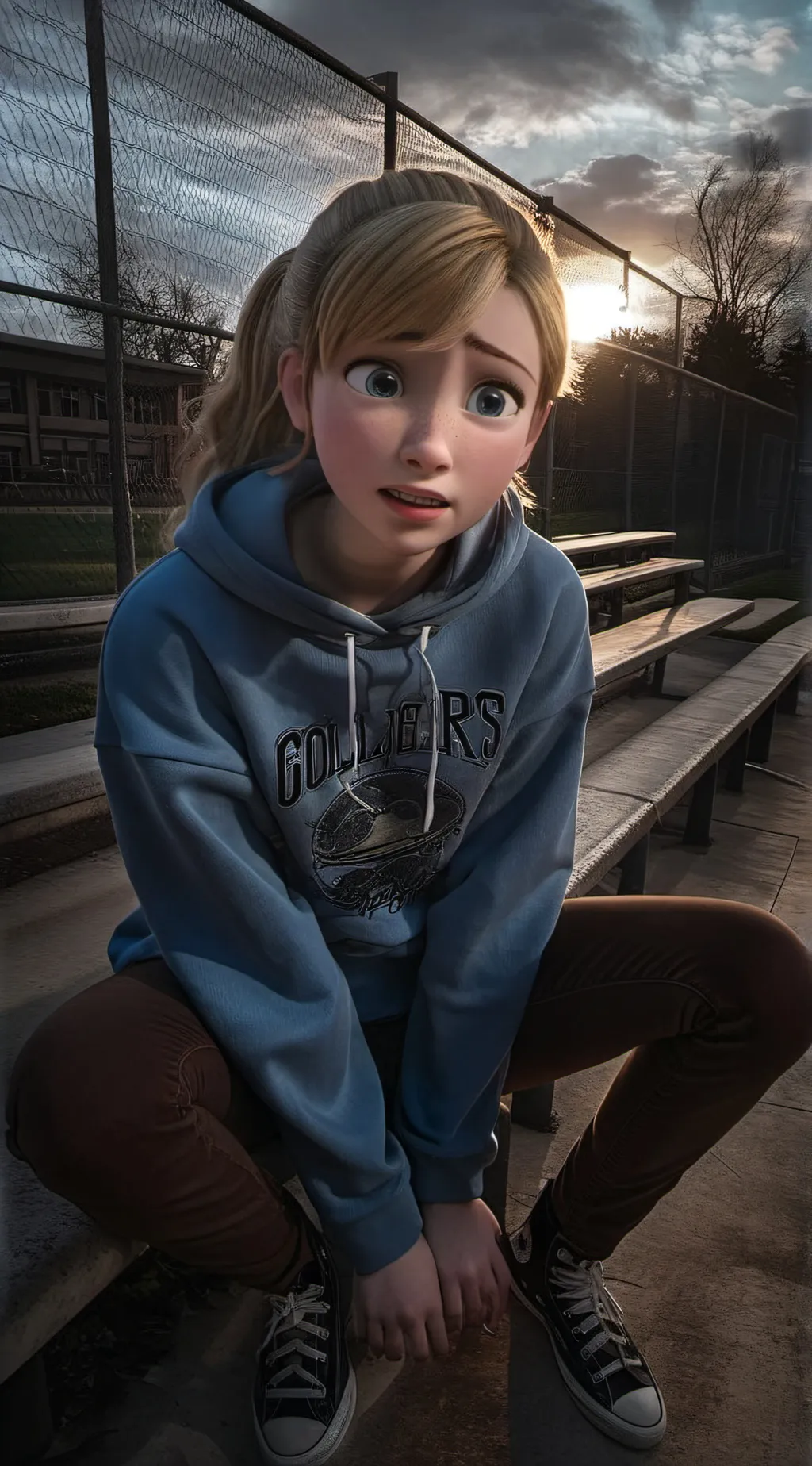 ai character: Riley Andersen  background