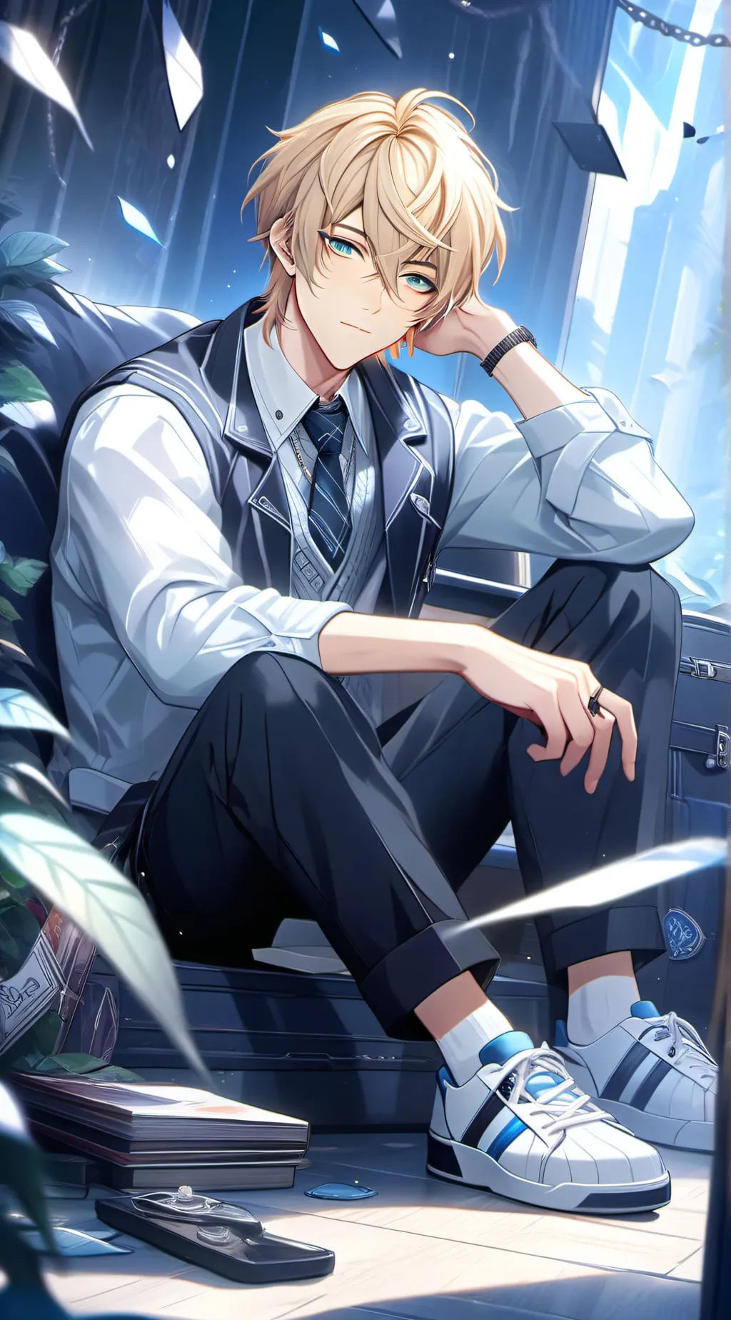 ai character: Leo background