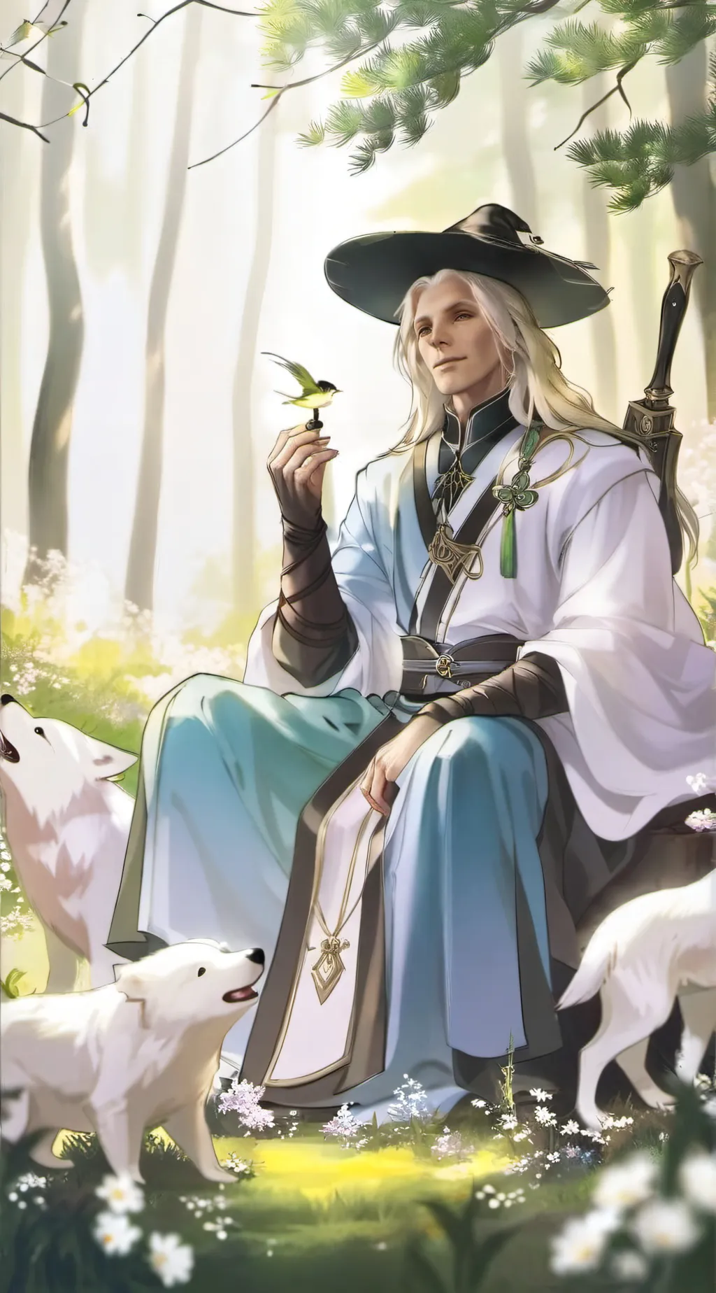 ai character: Rübezahl  background