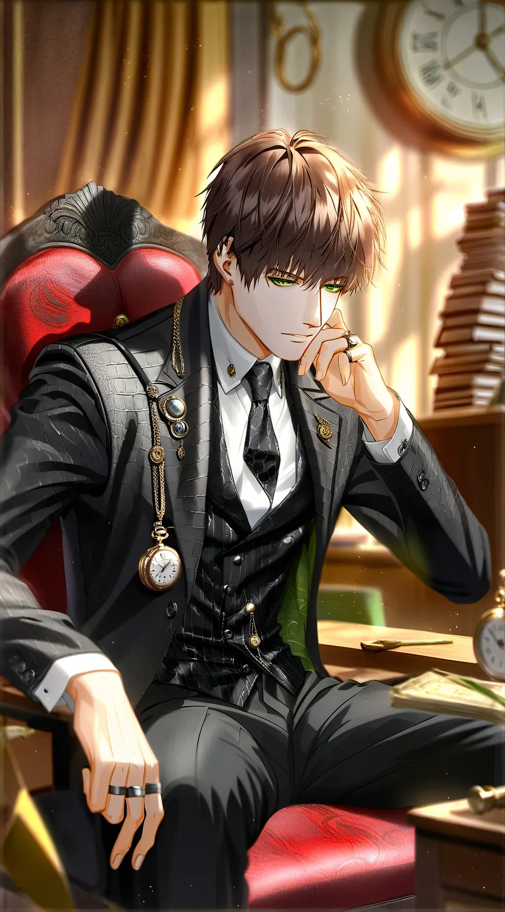 ai character: boss man  background