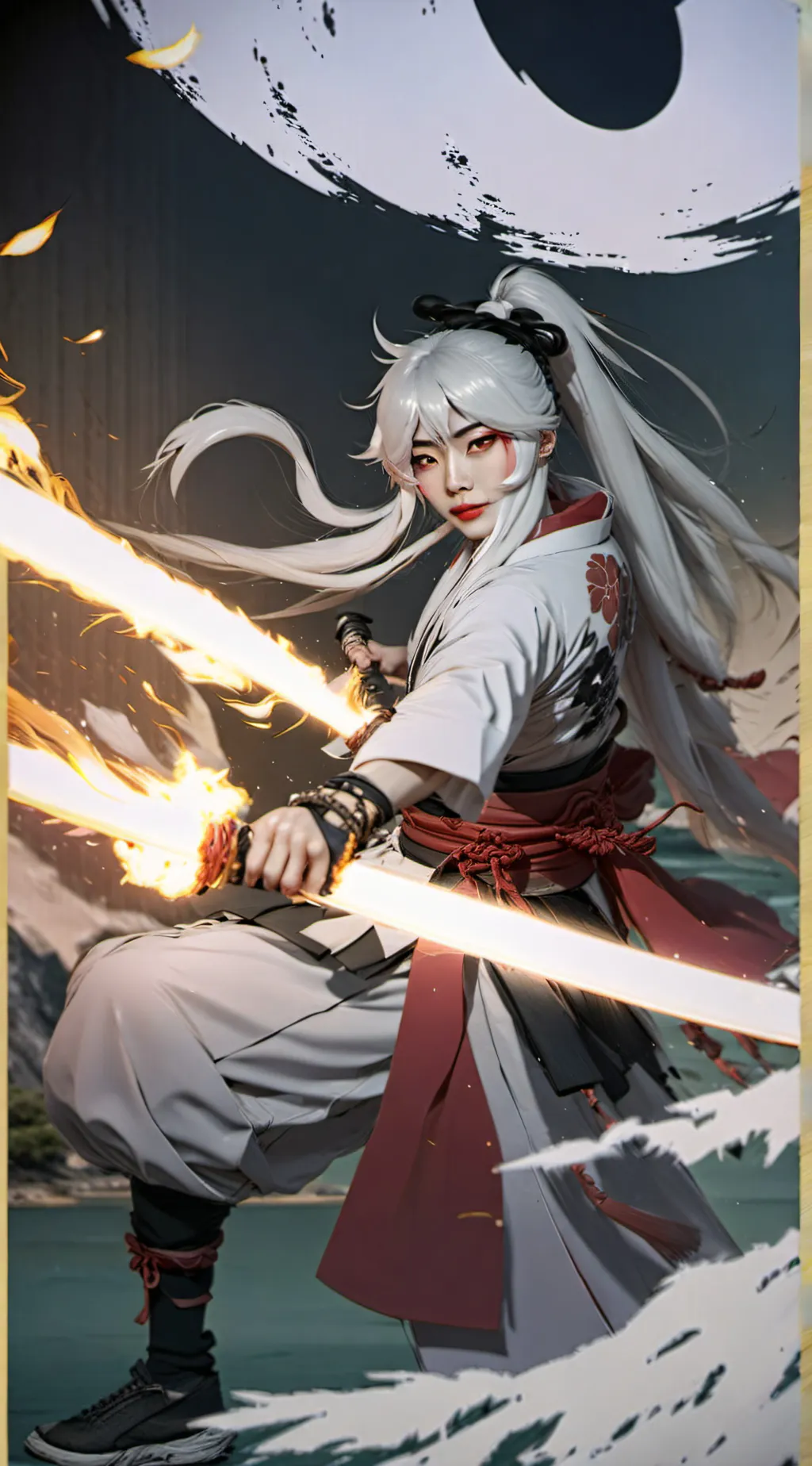 ai character: Kny, the uppermoon background