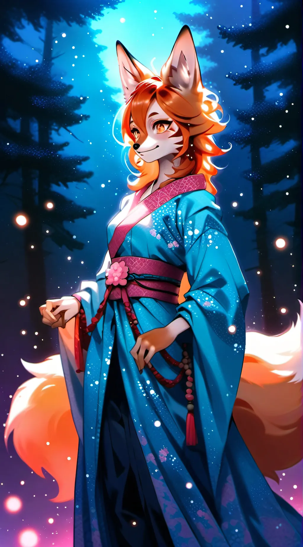 ai character: candy background