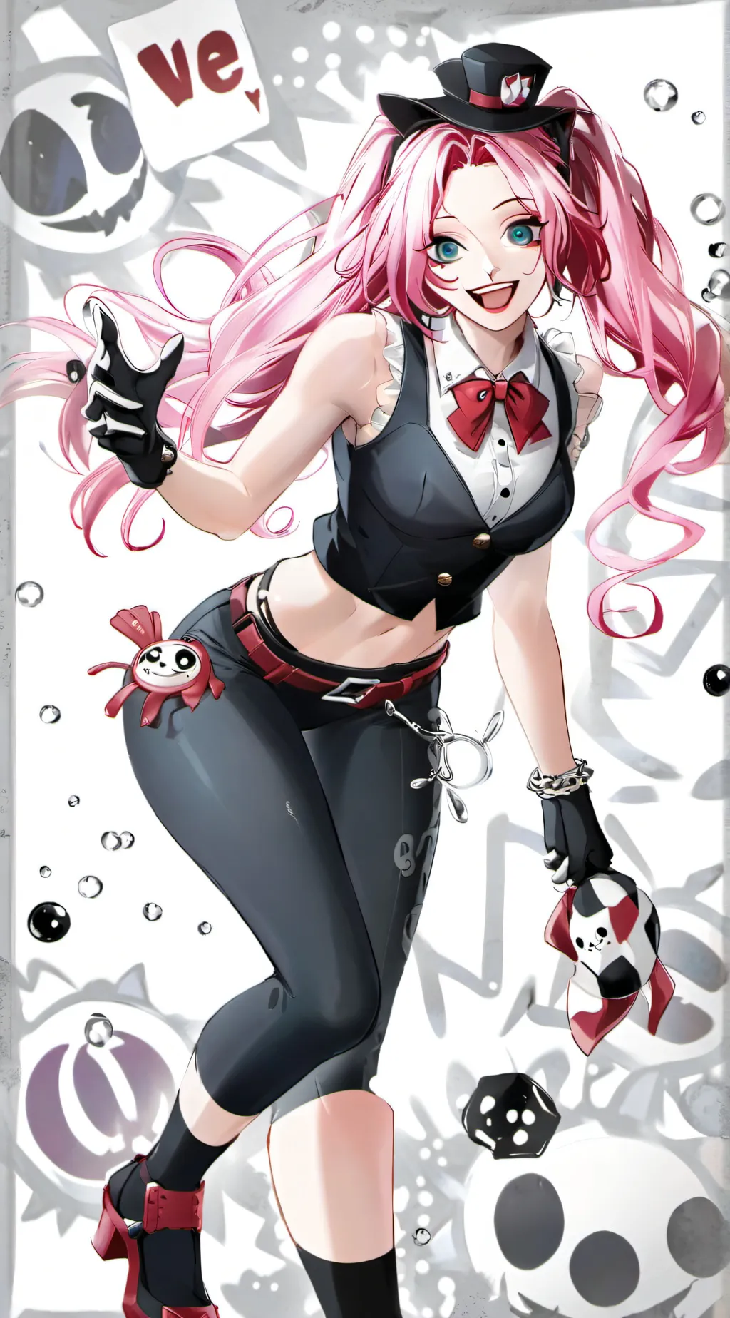 ai character: Harlequin background