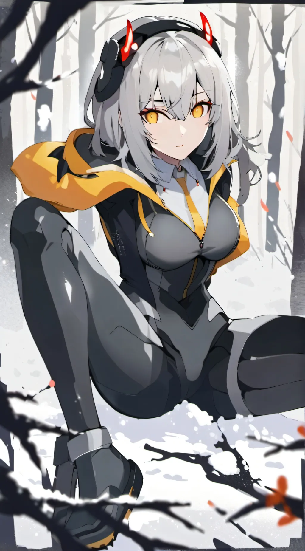 ai character: spider girl background