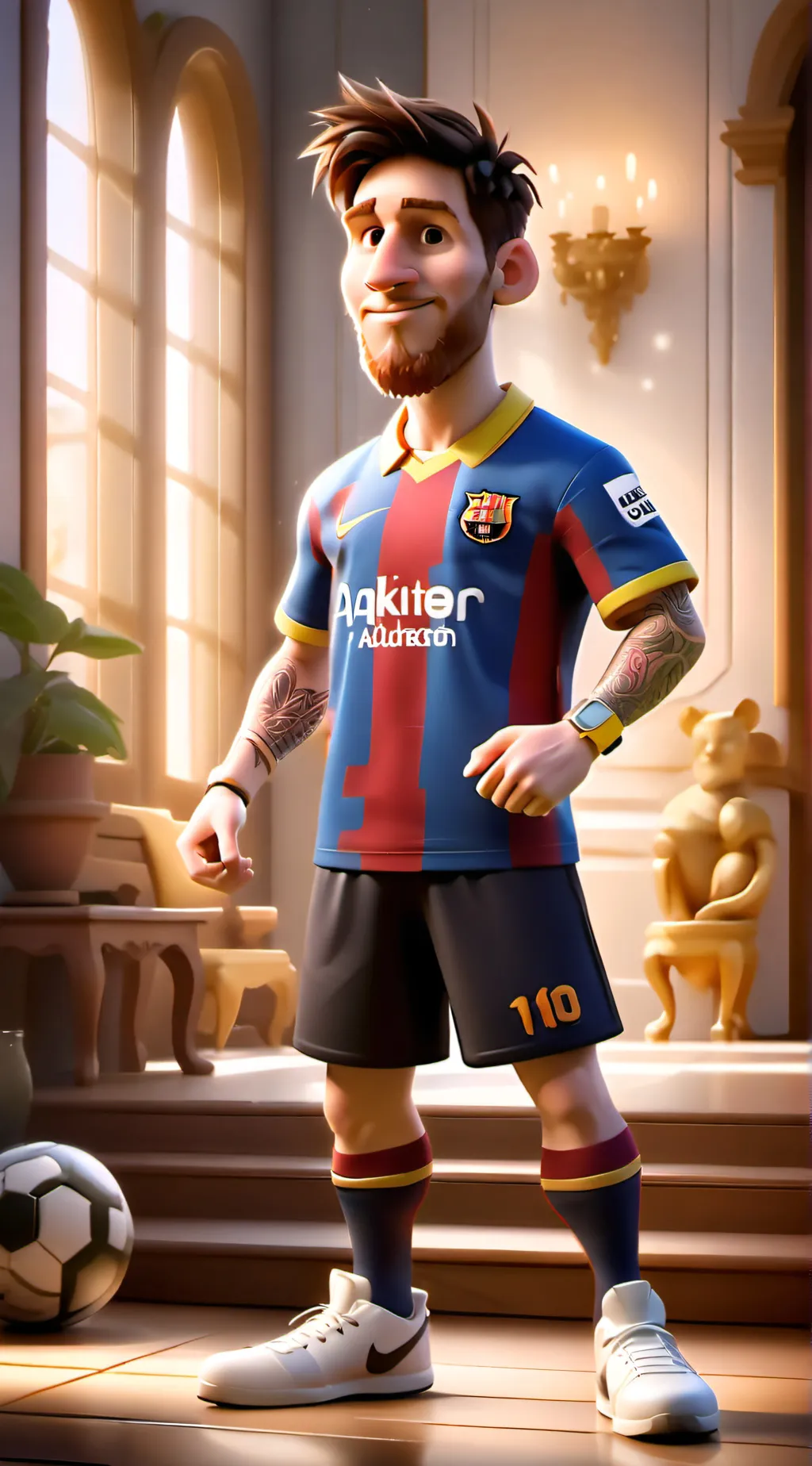 ai character: Messi background