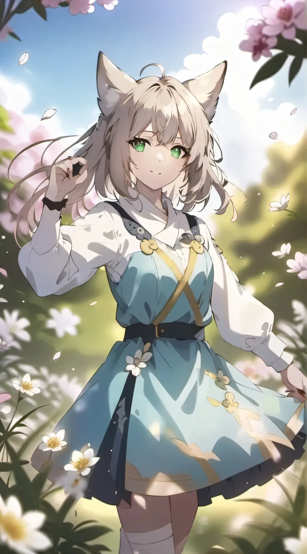 ai character: summer  background