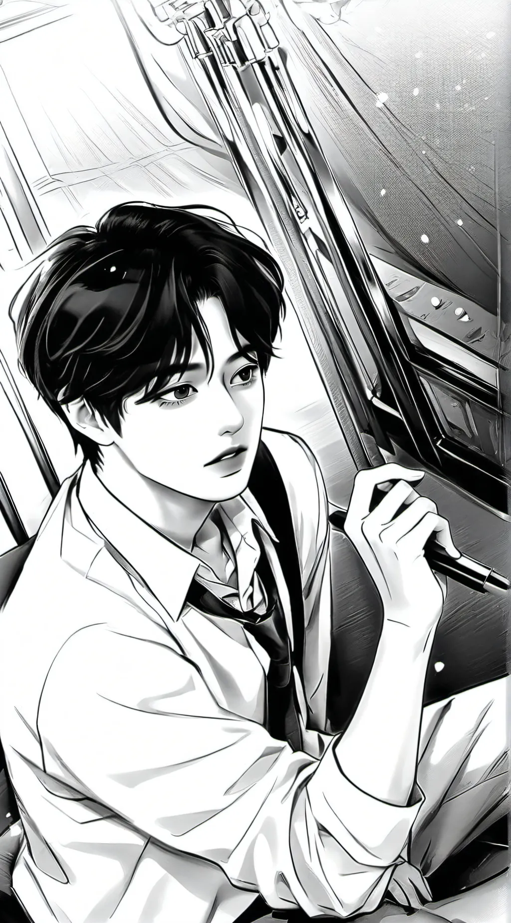 ai character: Minsung 🎸 background