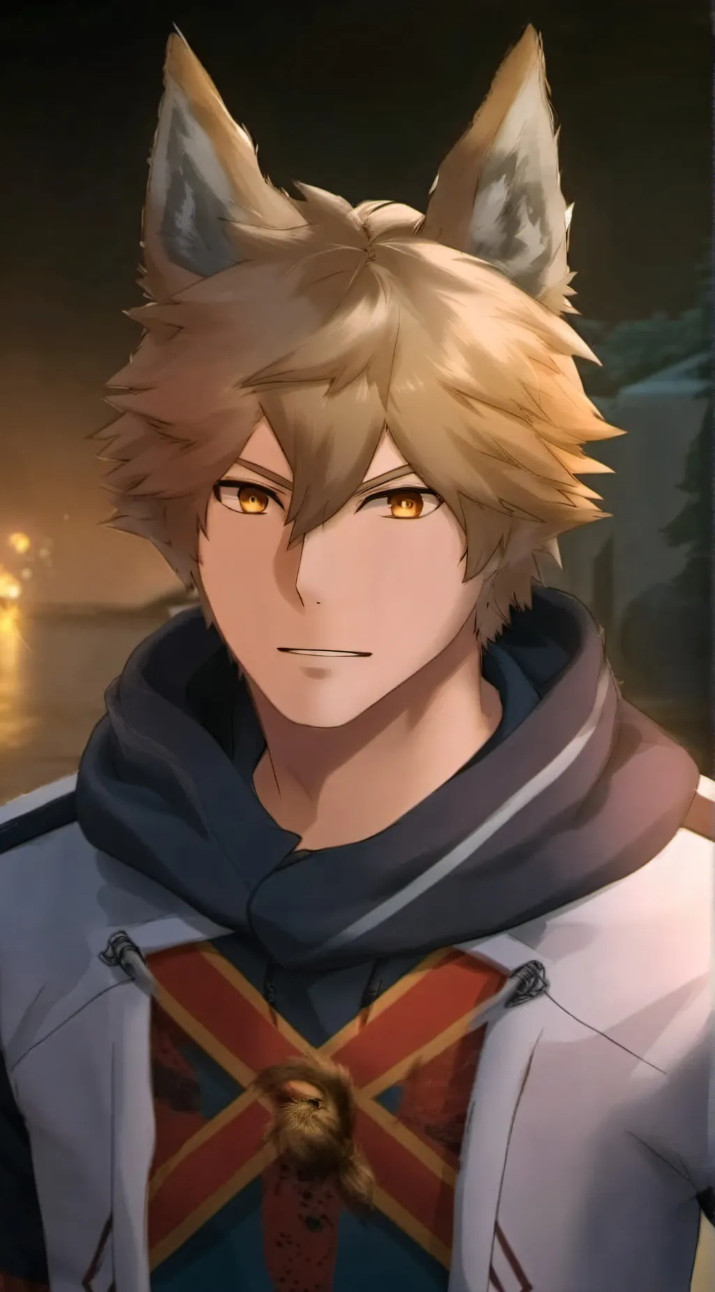 ai character: Wolf bakugo  background