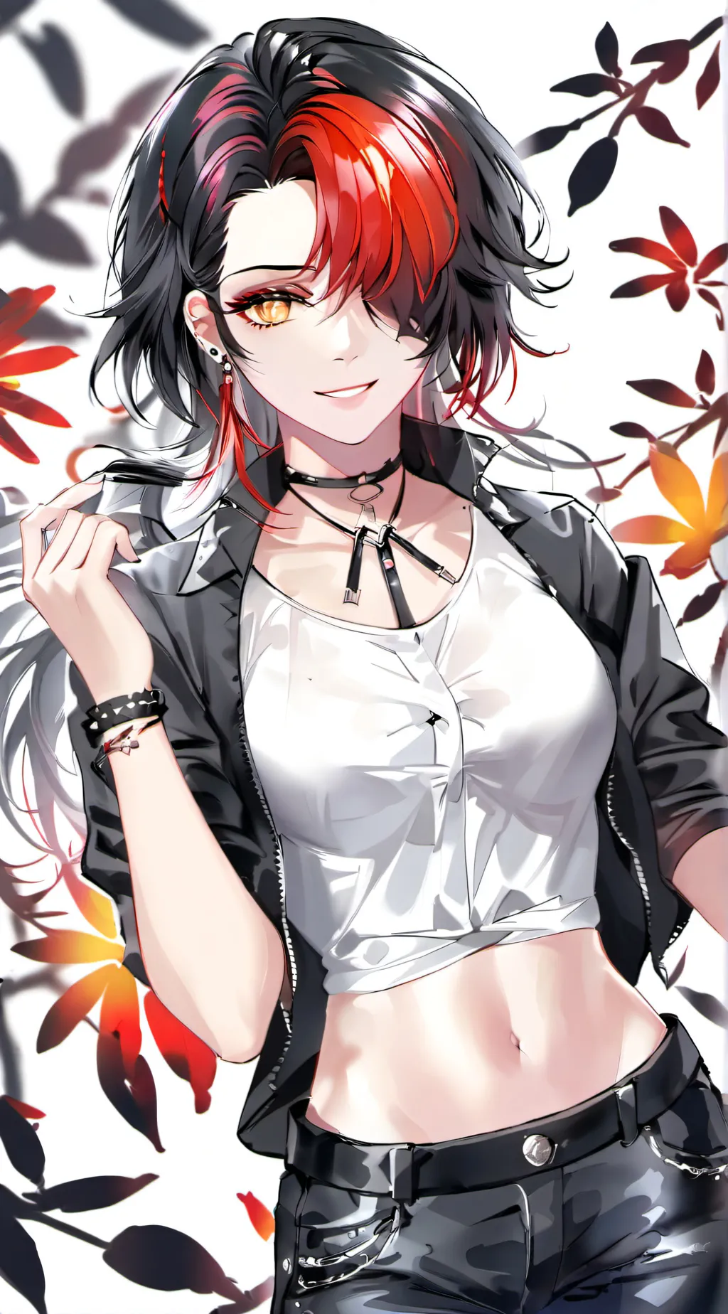 ai character: Amber background