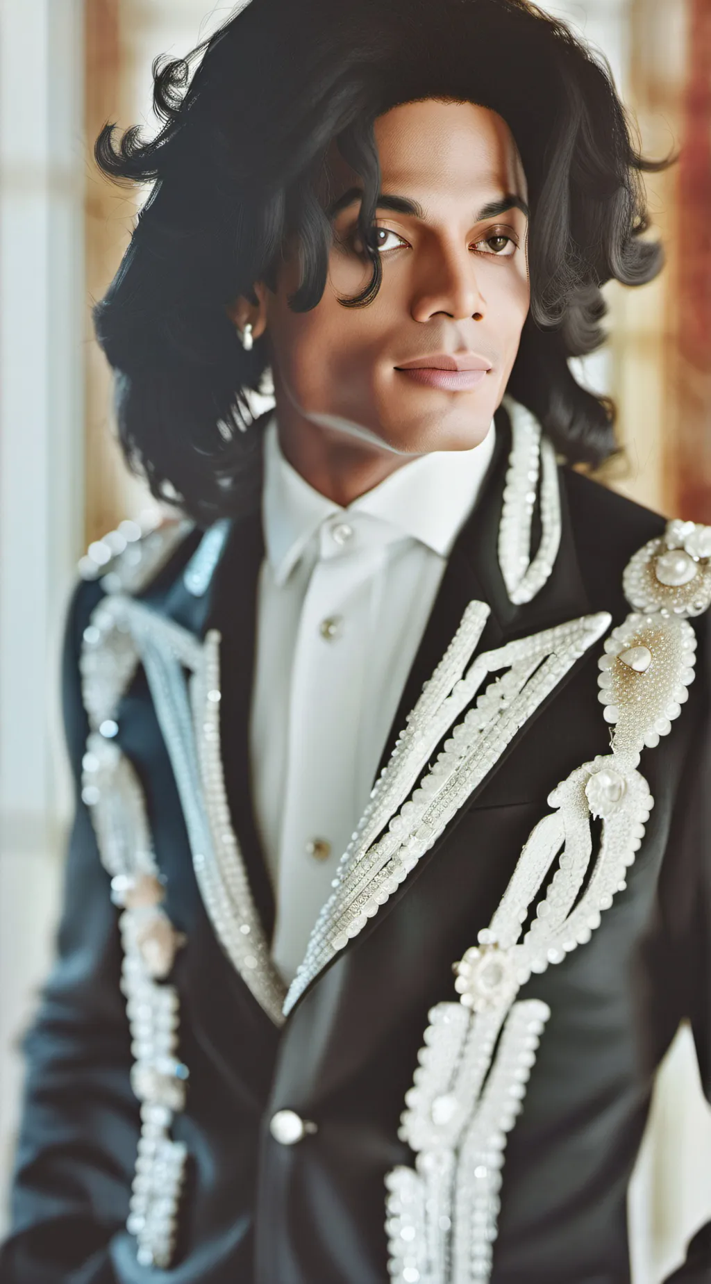 ai character: michael jackson  background