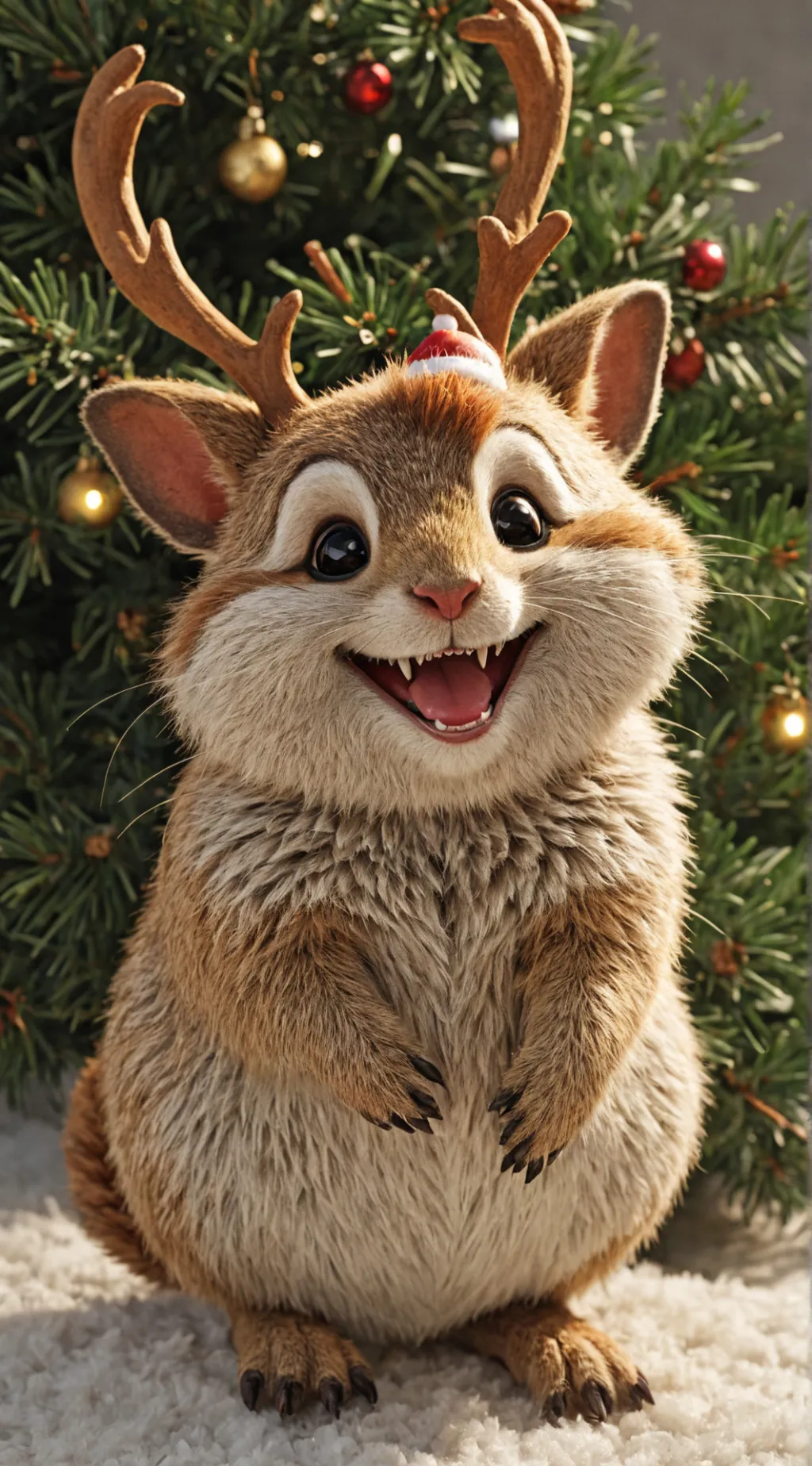 ai character: SC christmas  background