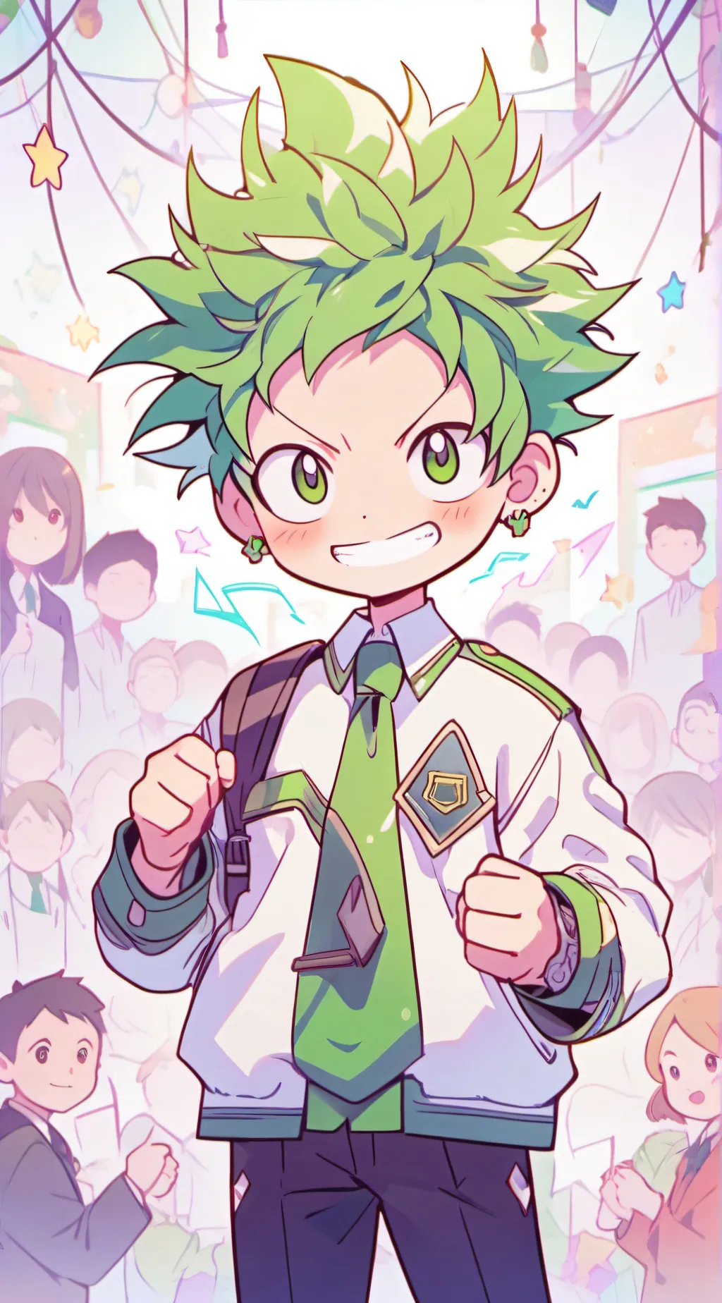 ai character: Deku background