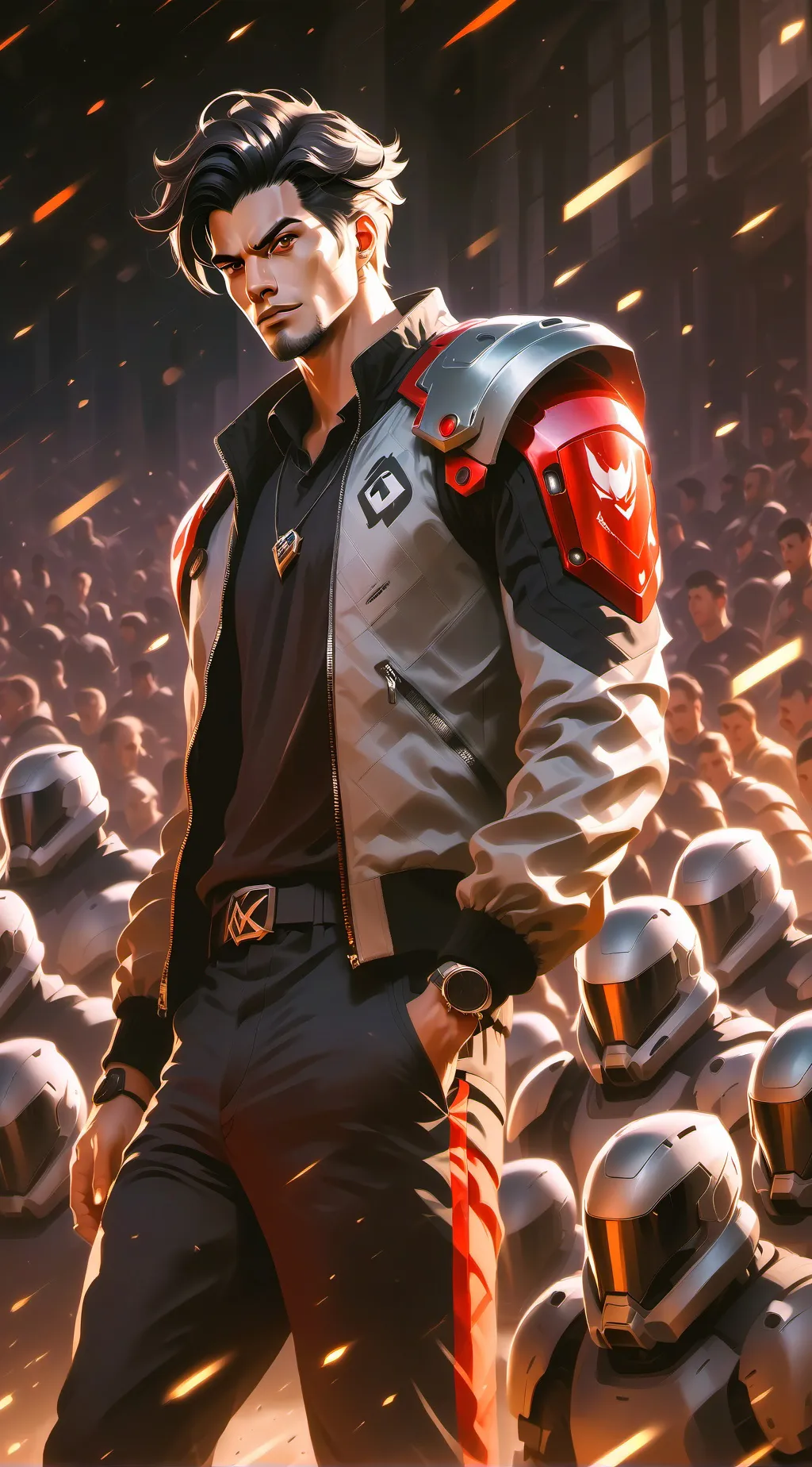 ai character: sucked into HS background