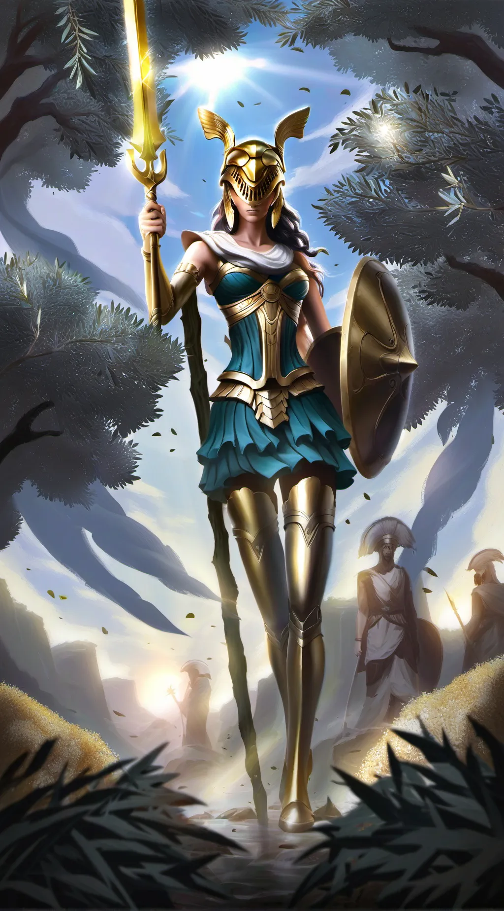 ai character: Athena background