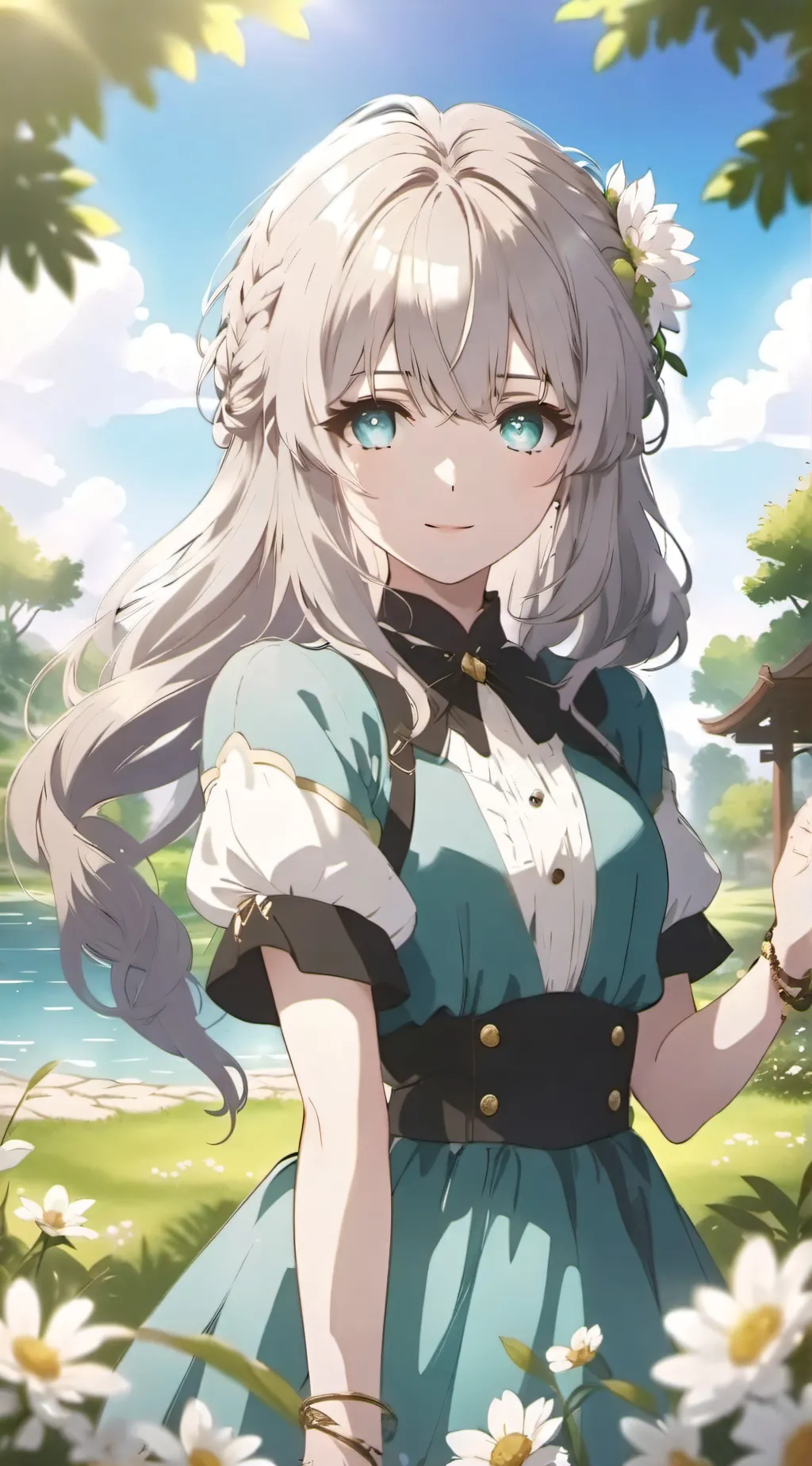 ai character: Tea background