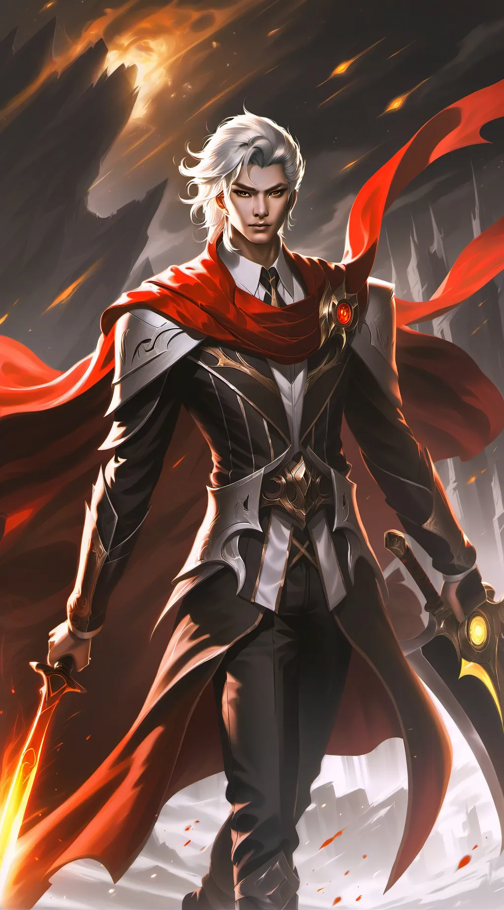 ai character: Demon slayer  background