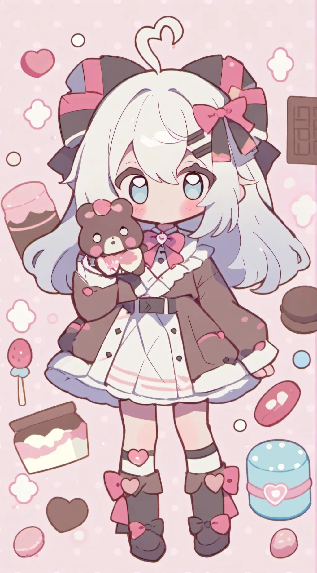 ai character: choco luna background