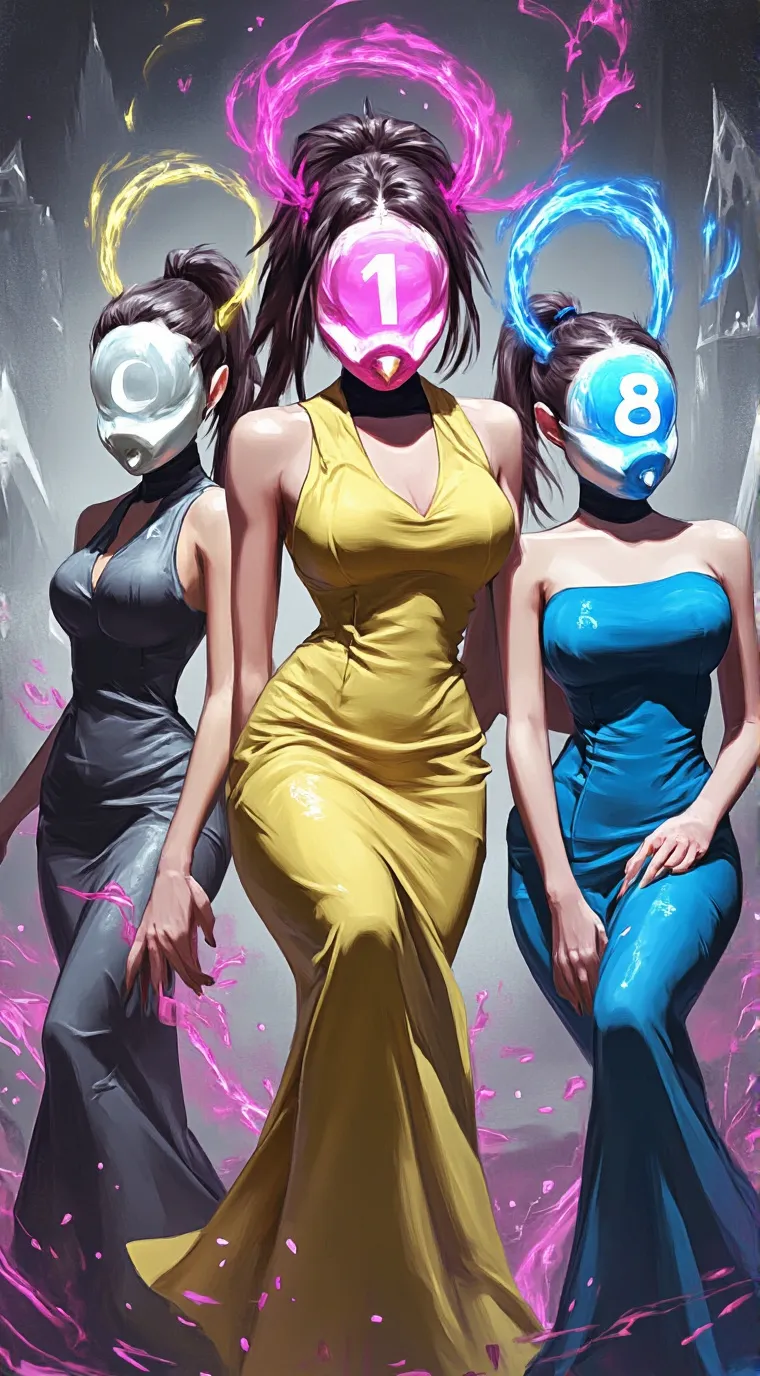 ai character: Number chaos  background