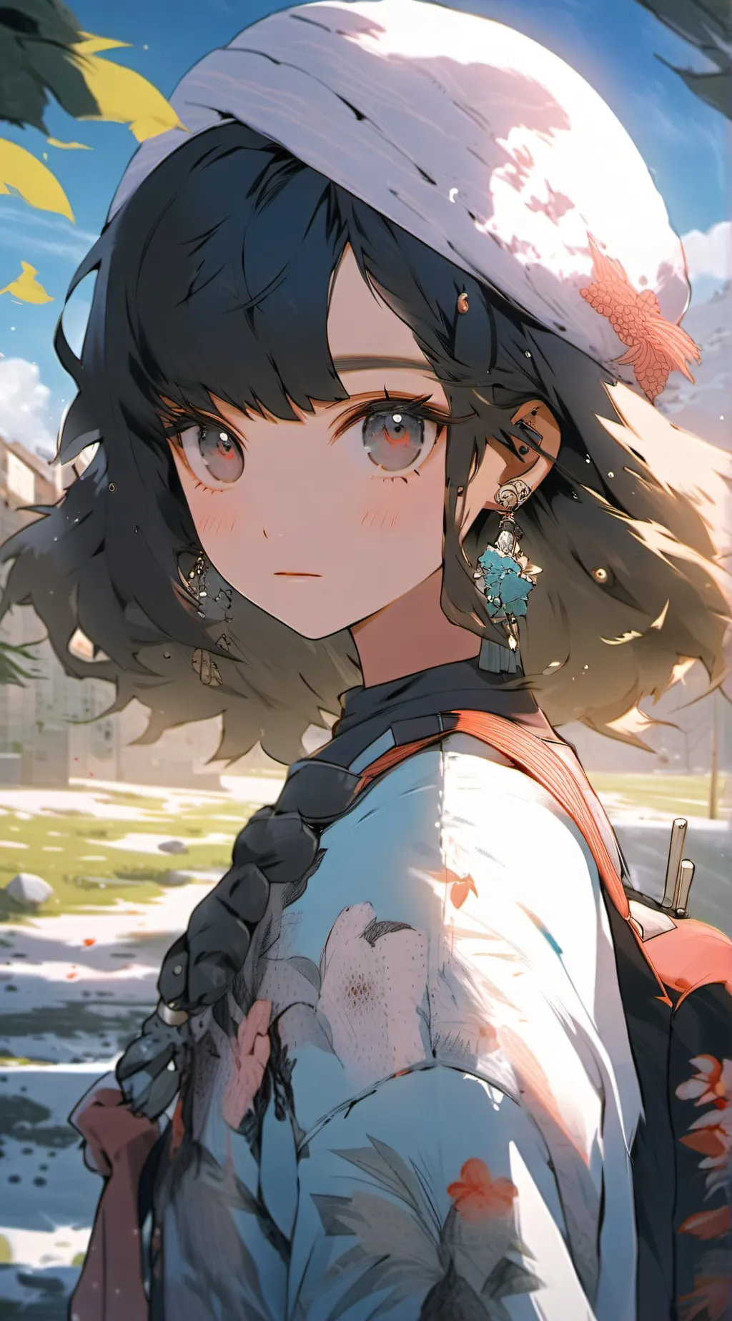ai character: Olive background