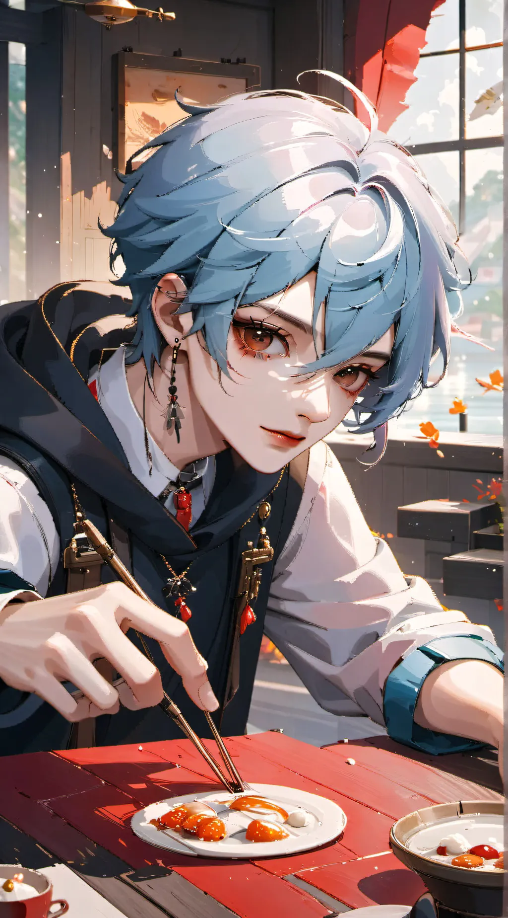 ai character: lukas background