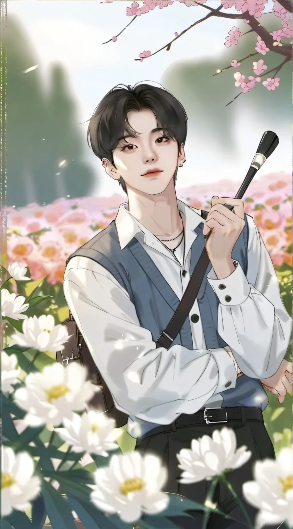 ai character: park wonbin  background