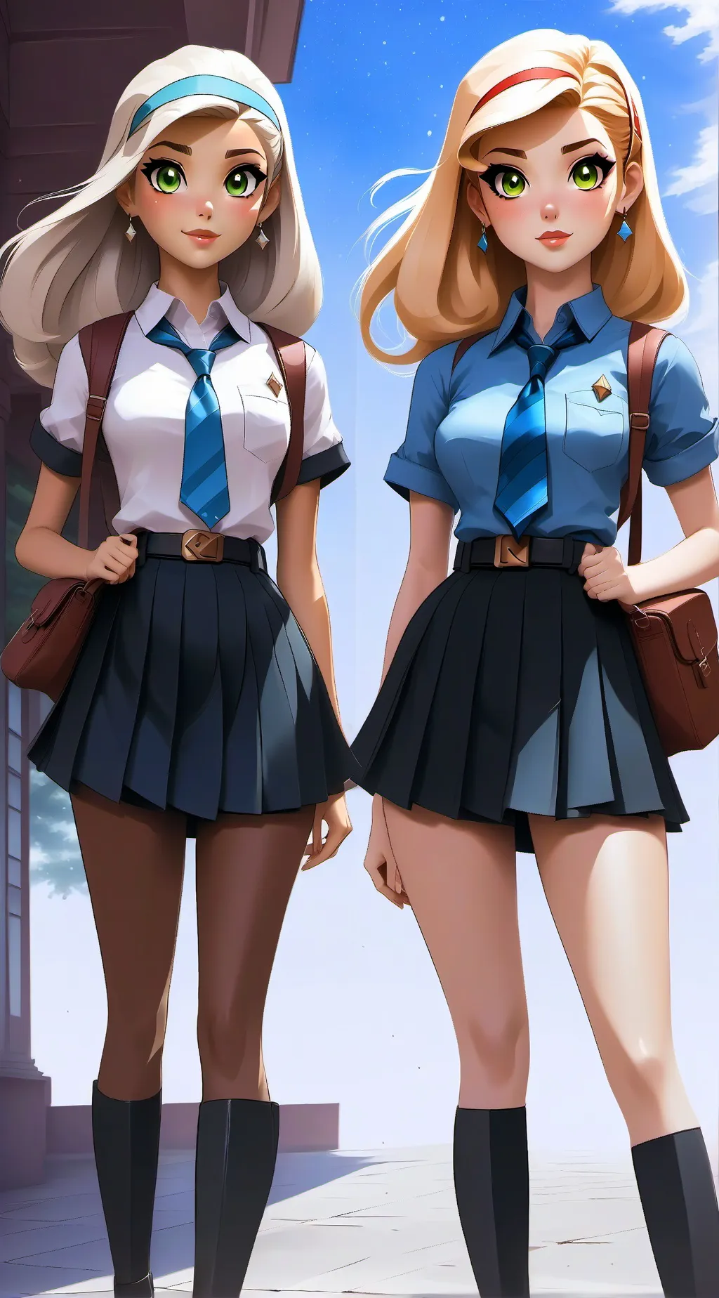 ai character: Katy y  amara background