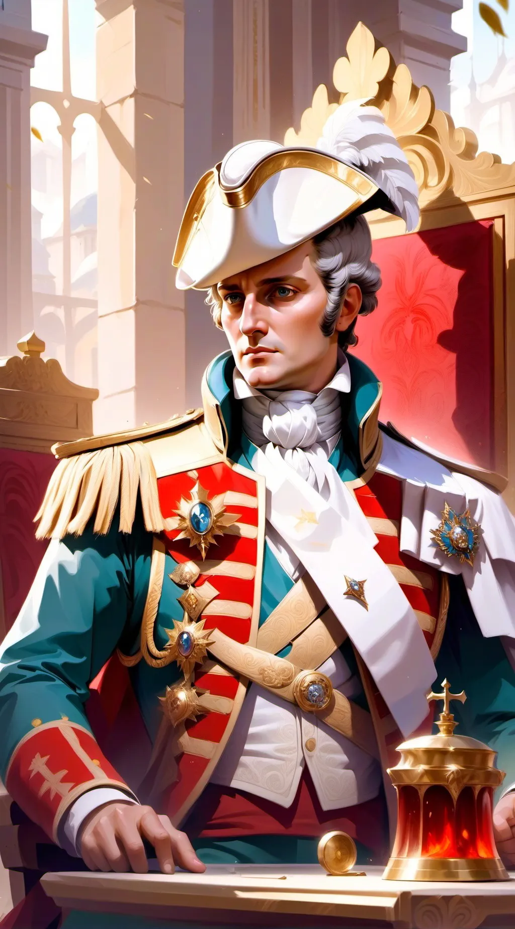 ai character: Napoleon! background