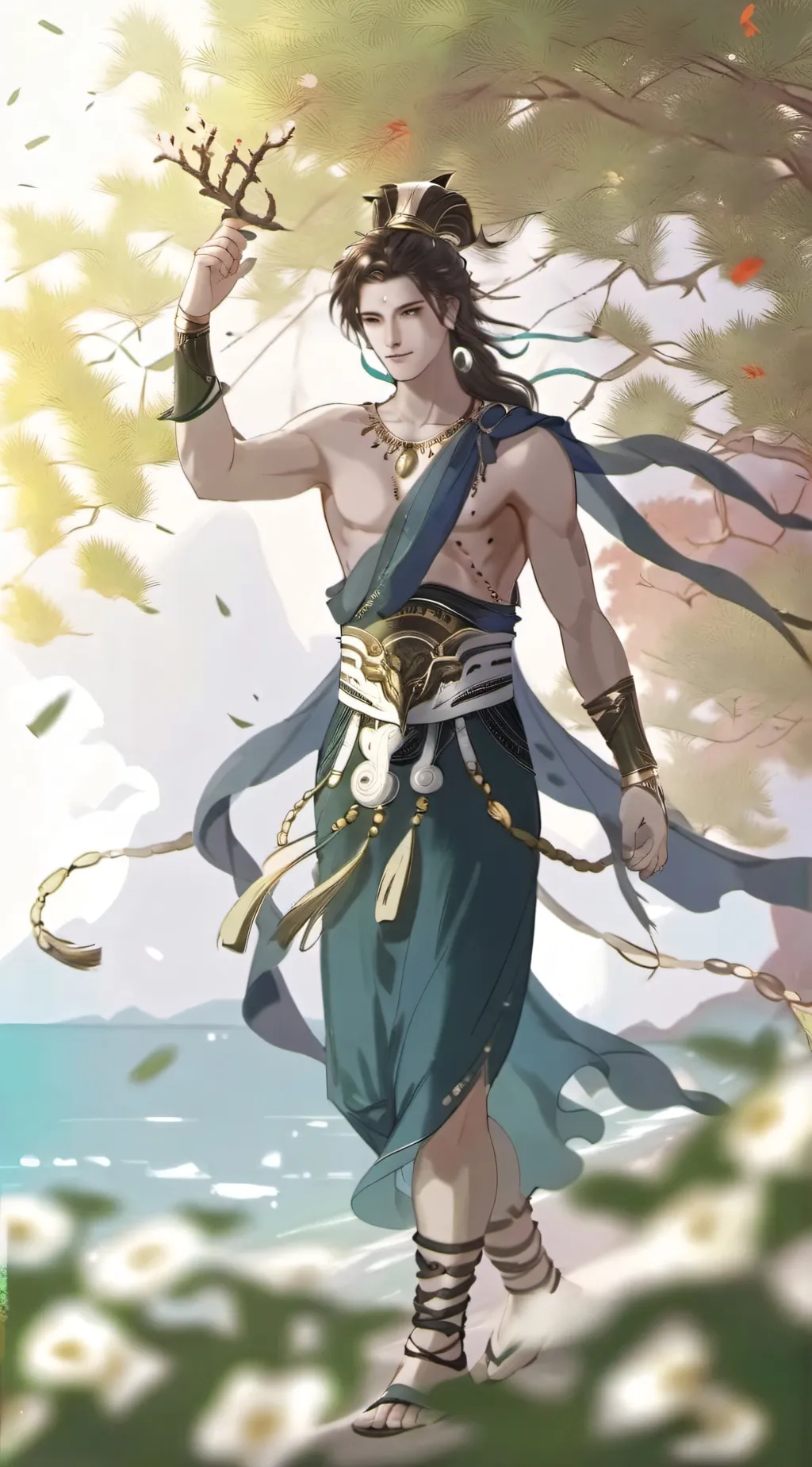 ai character: greek gods  background