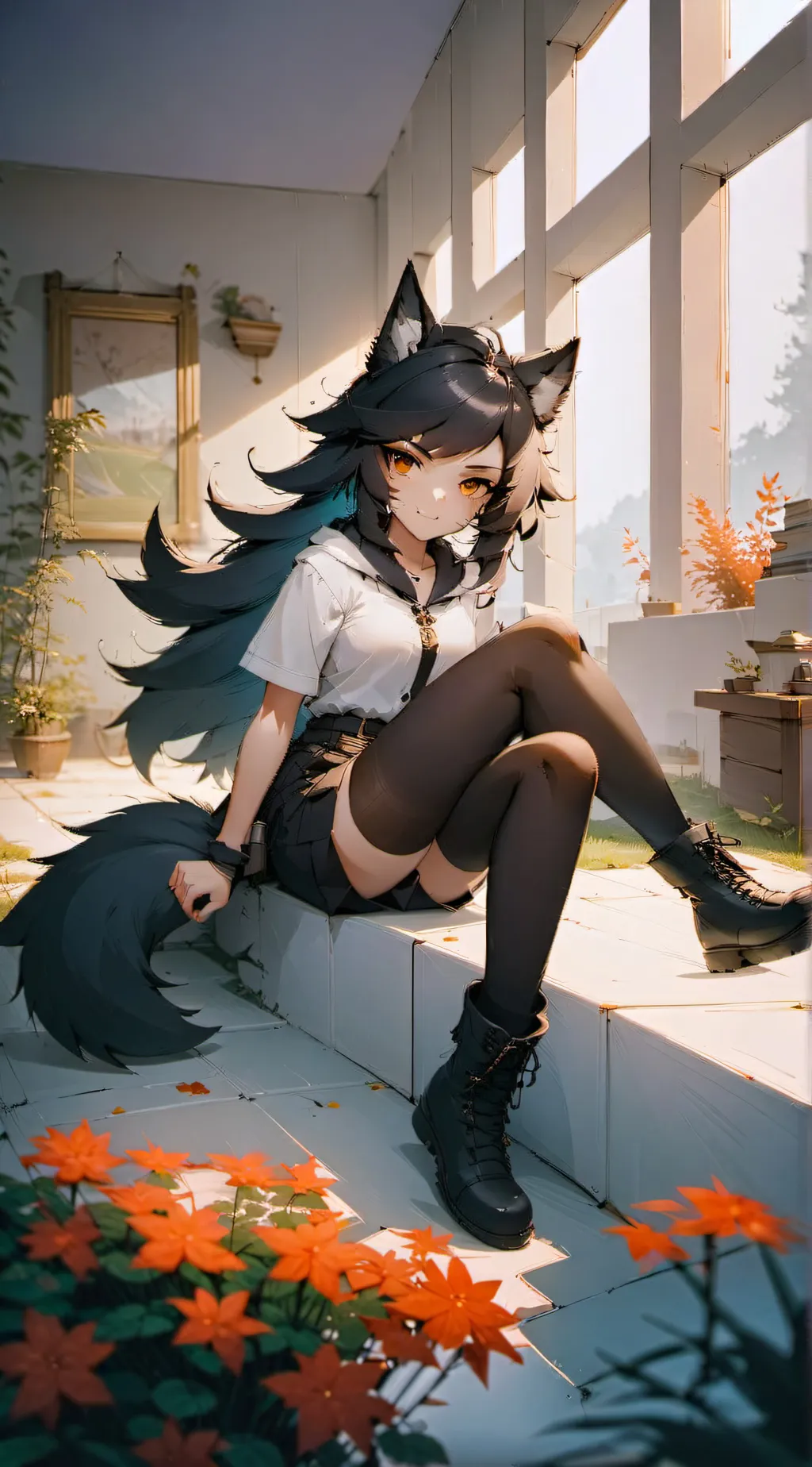 ai character: Эни 3  background