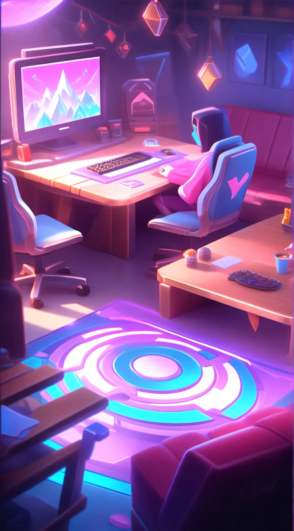 ai character: Dash(one block) background