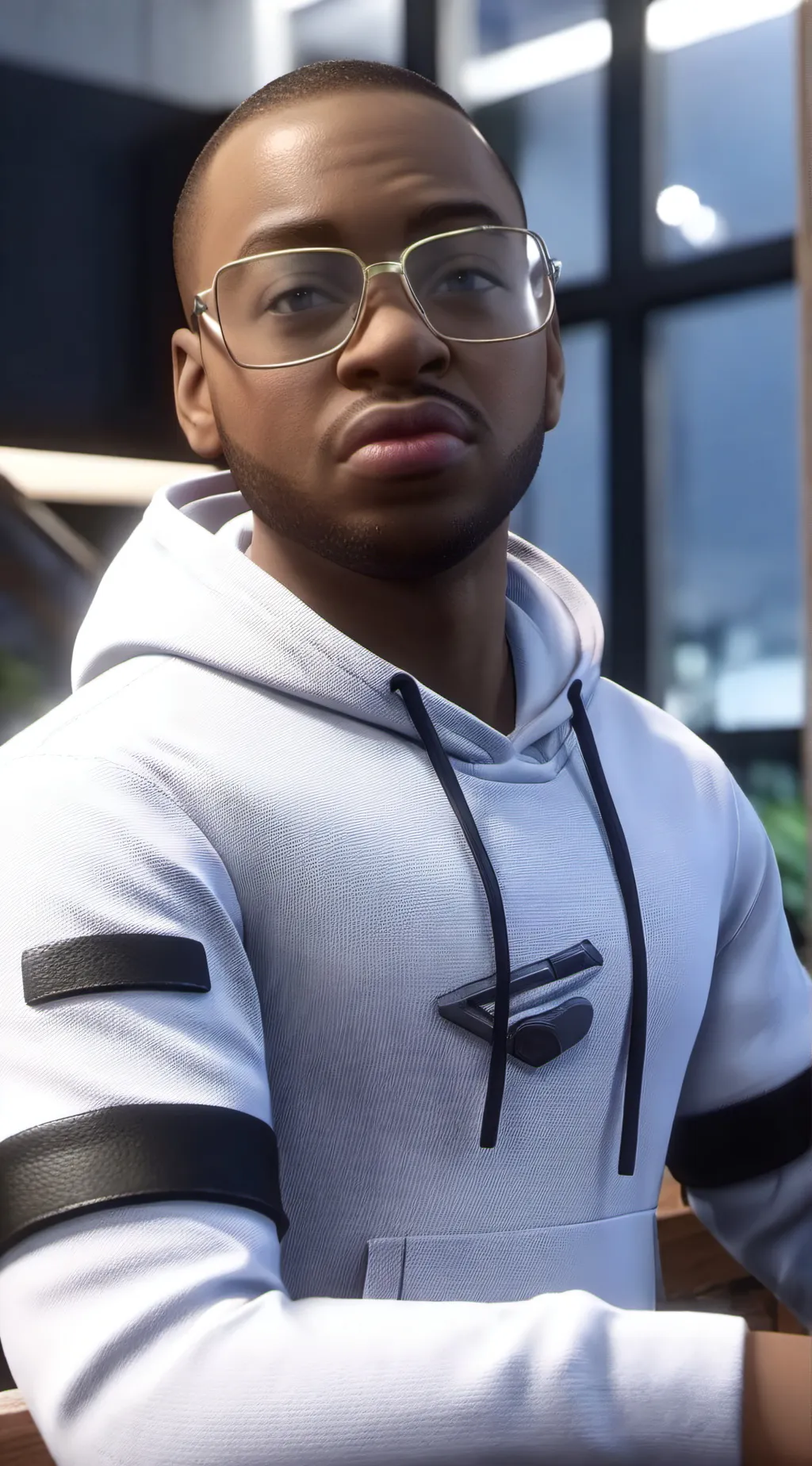 ai character: Greg  background