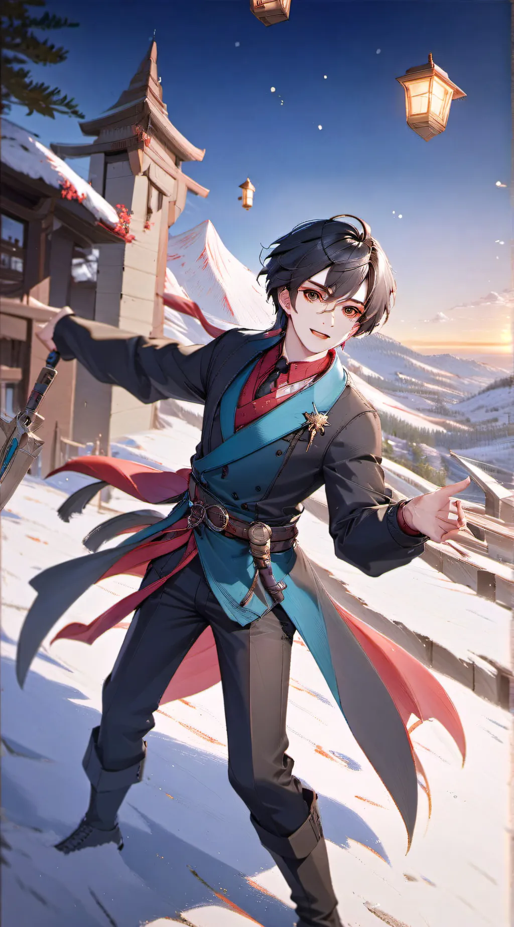 ai character: Strong Boy  background