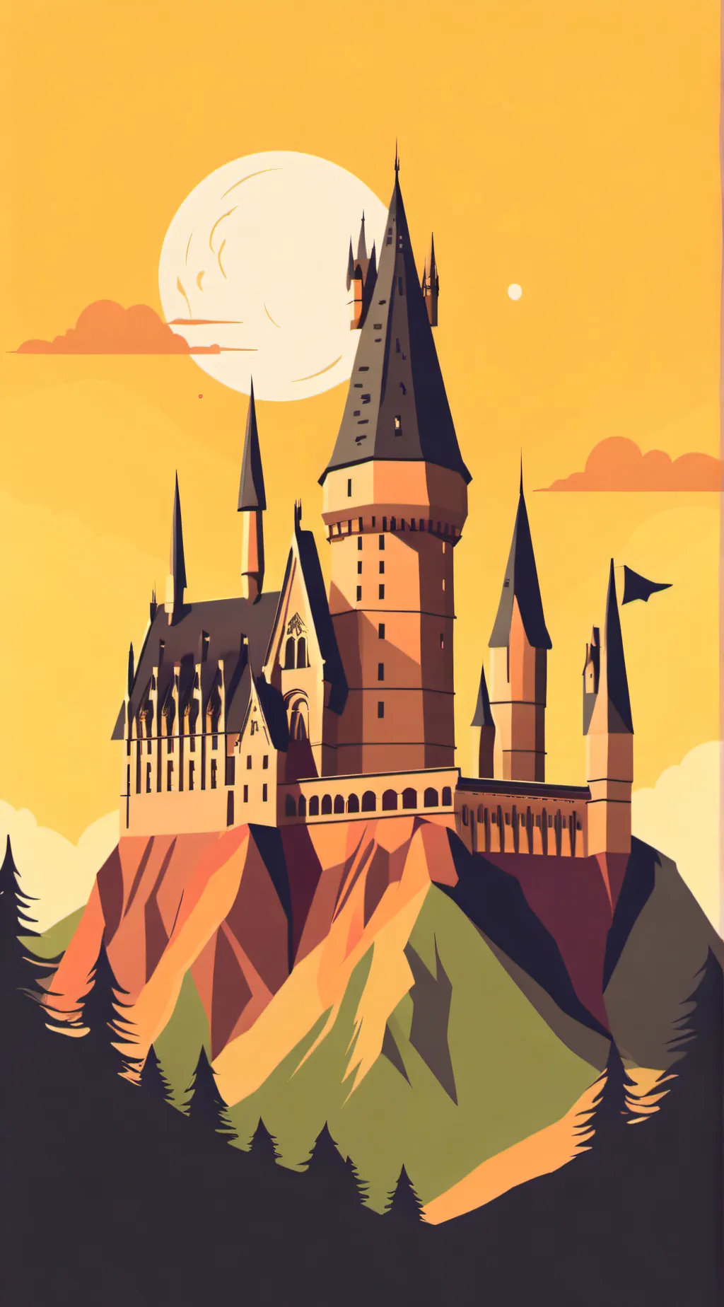 ai character: hp hogwarts background