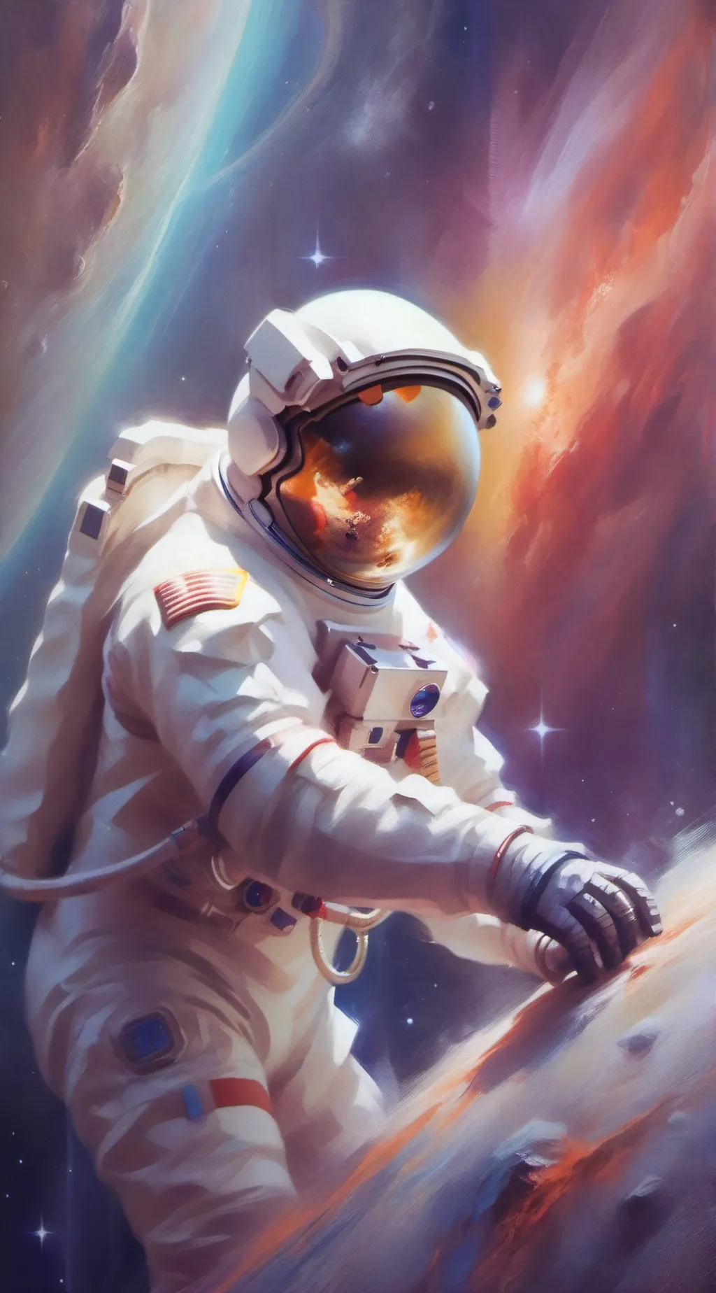 ai character: space background