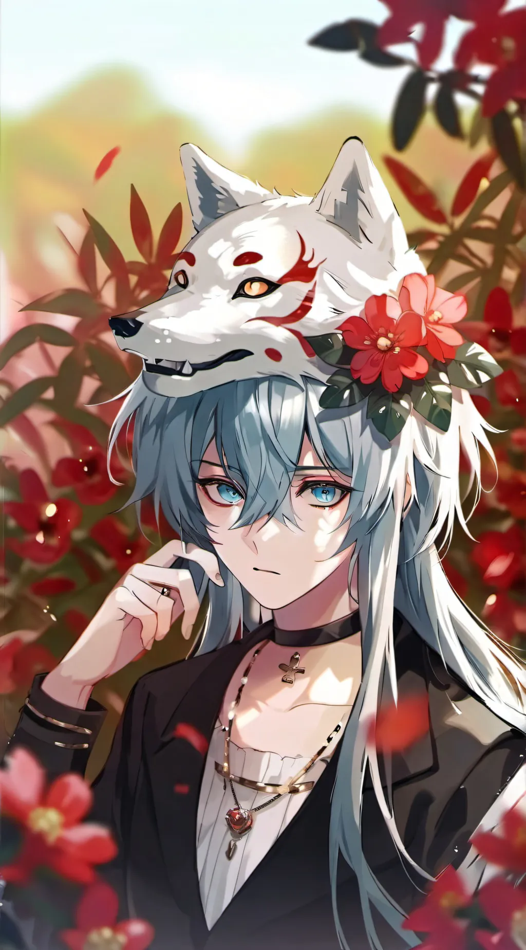 ai character: Konati shaki background