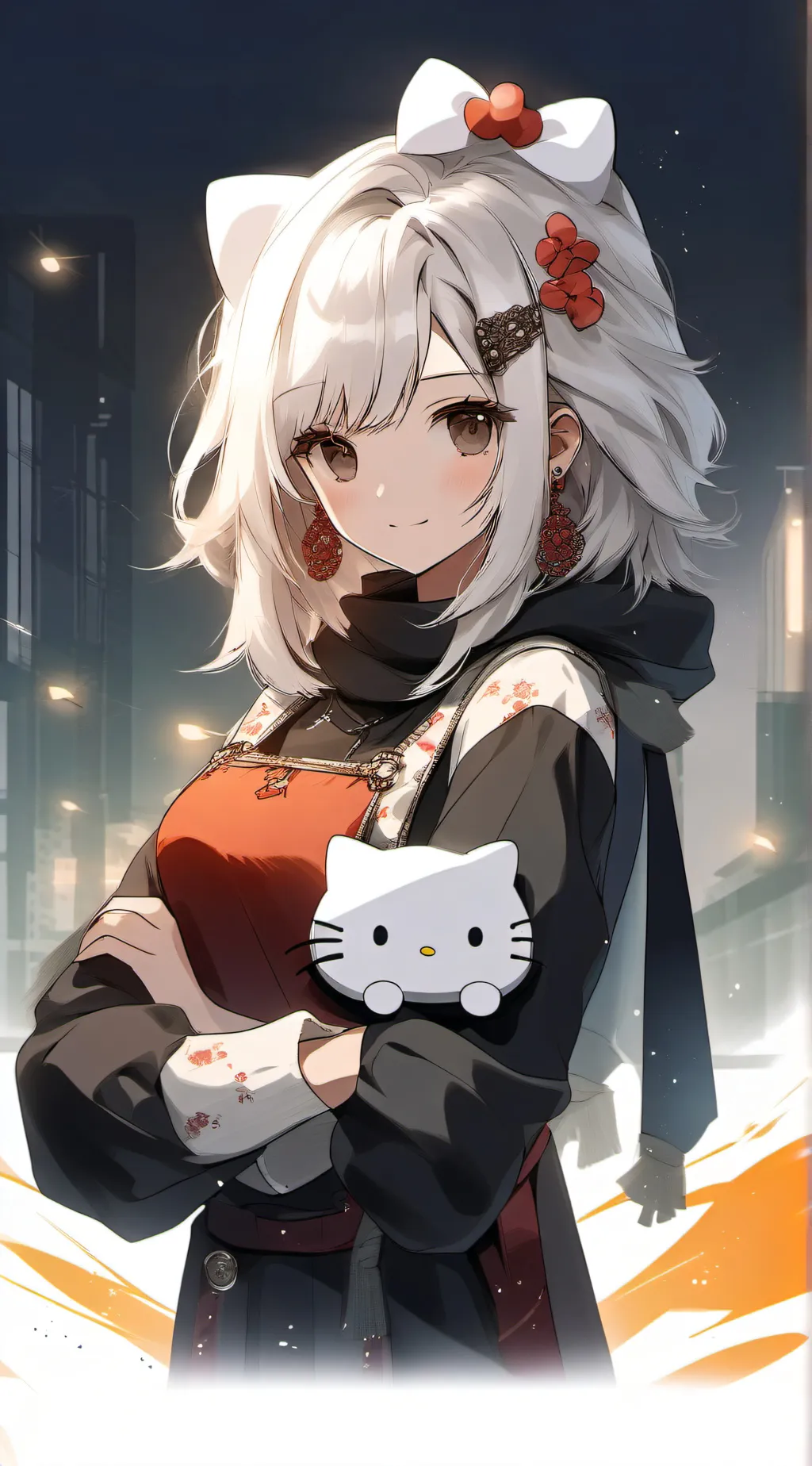 ai character: KITTY background