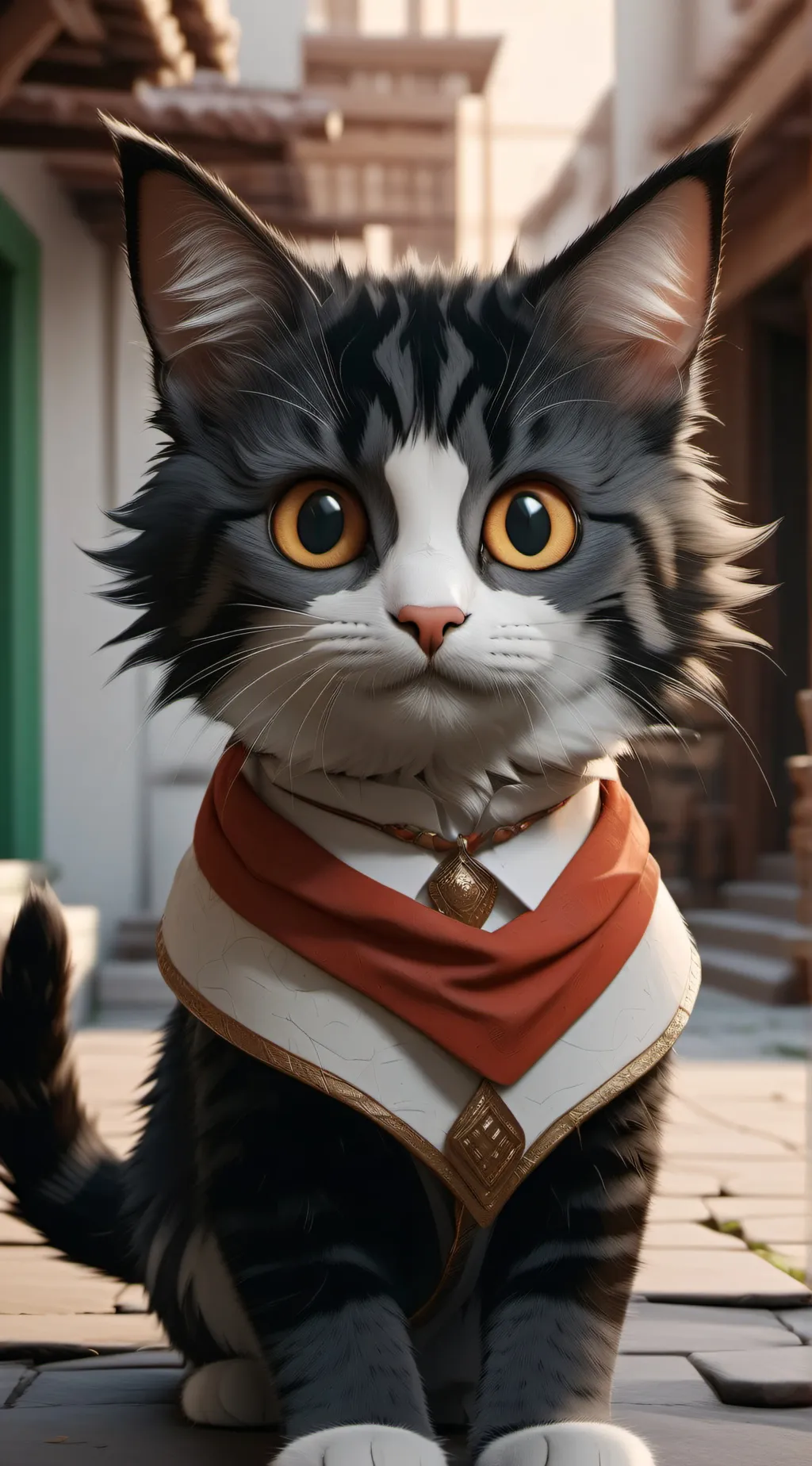 ai character: cat background