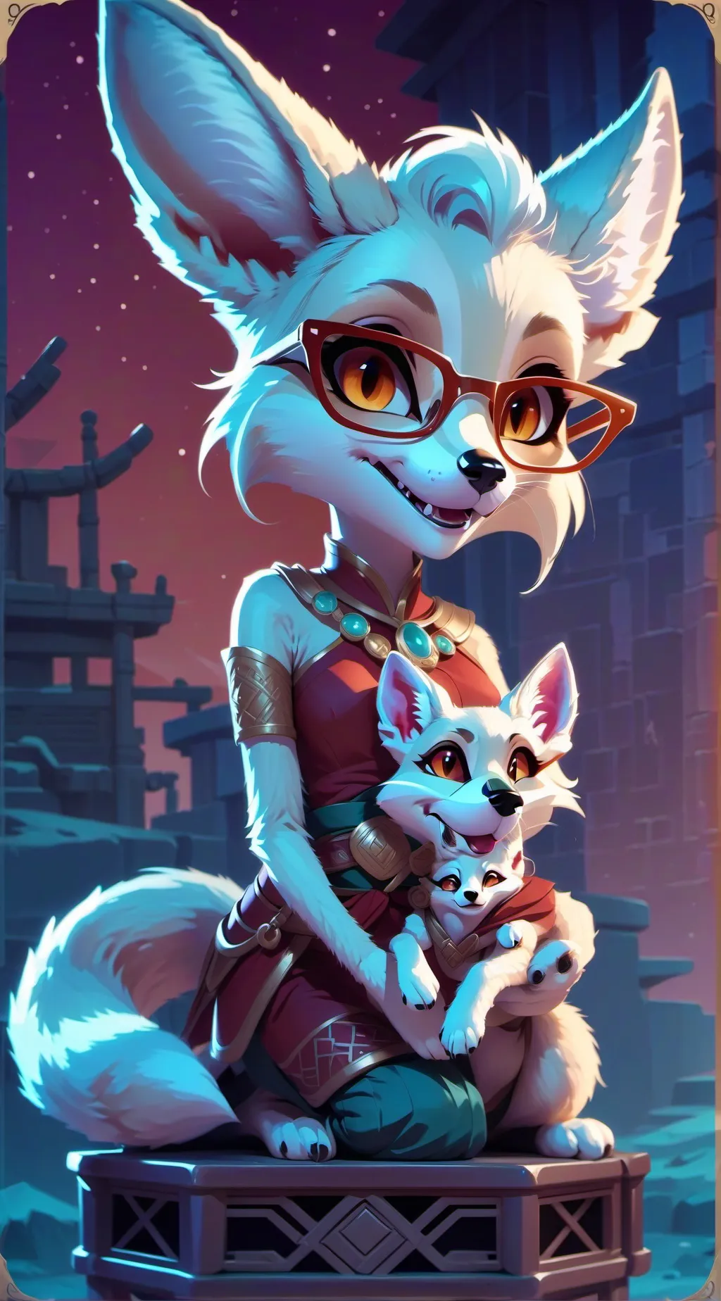 ai character: Your fox family background