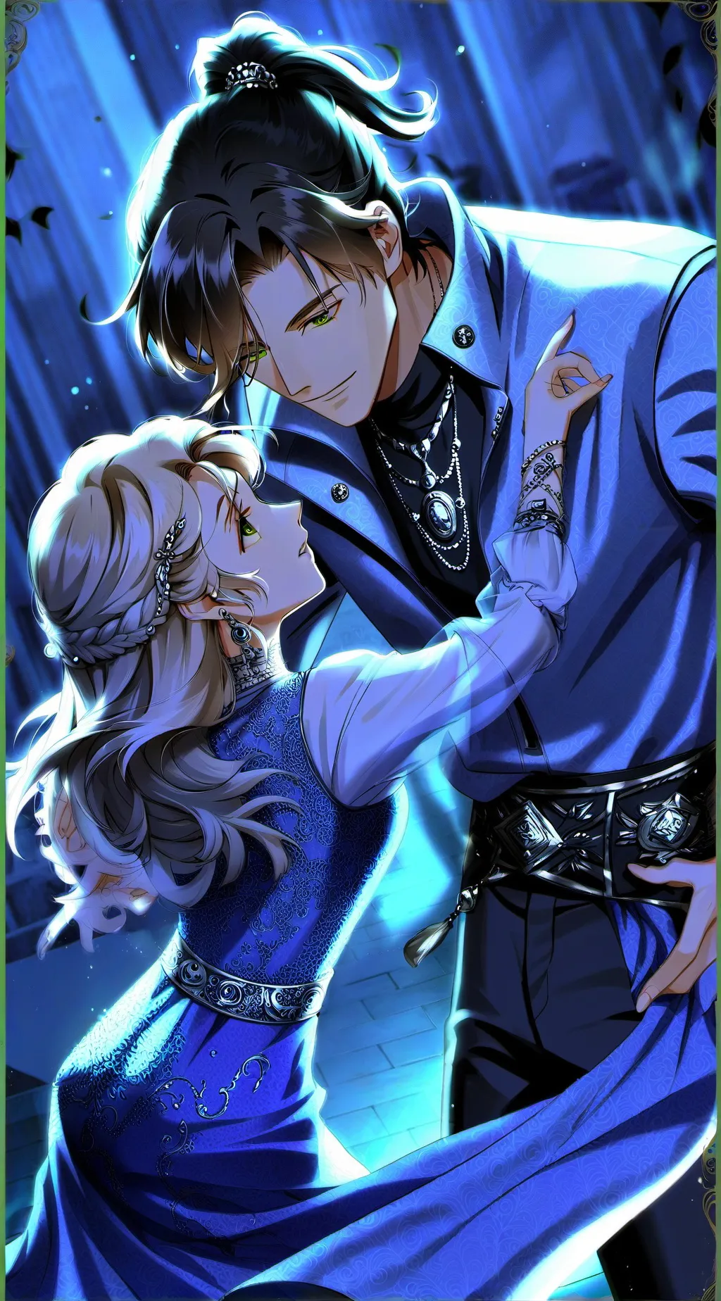 ai character: Percabeth wedding  background