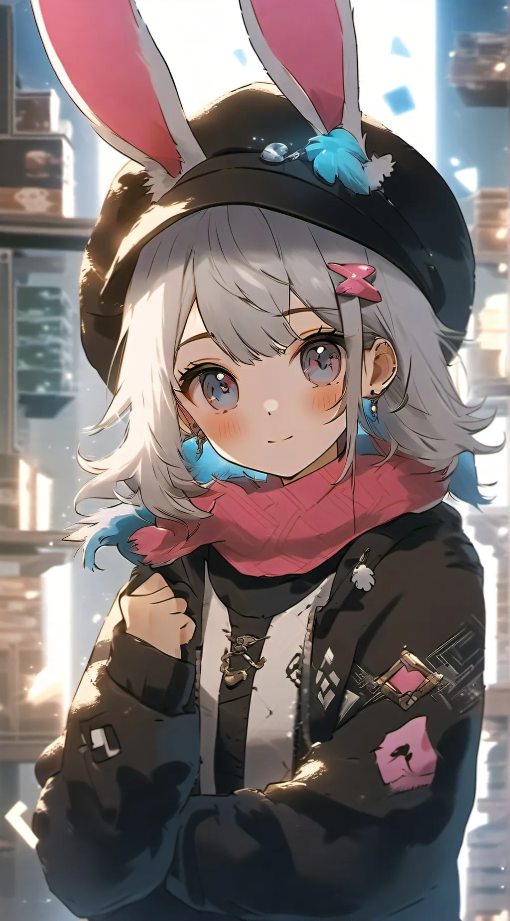 ai character: gamer girl background