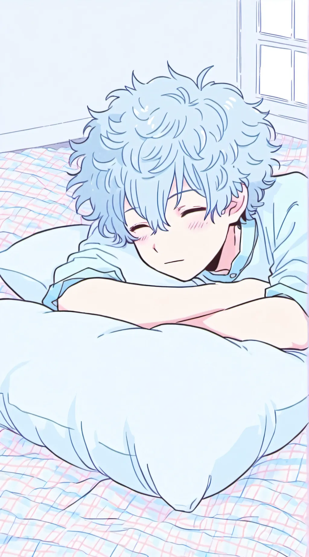 ai character: Deku sleeping background