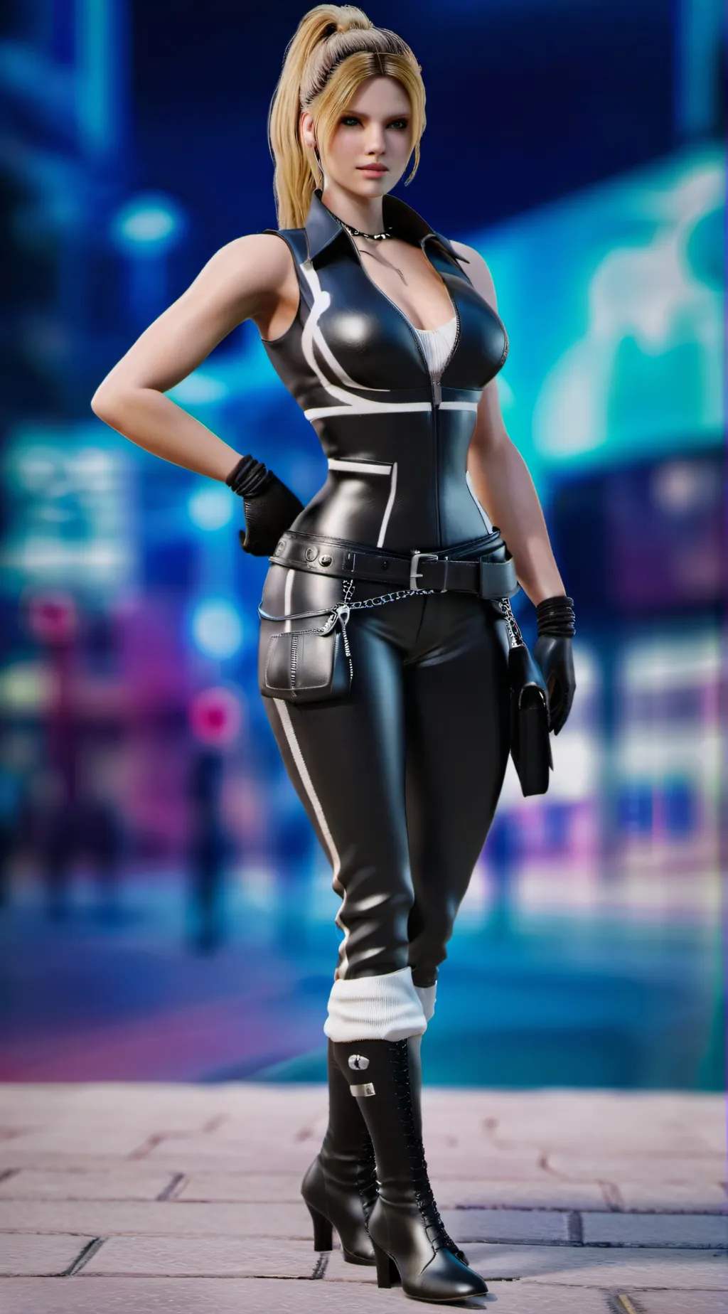 ai character: Nina Williams  background