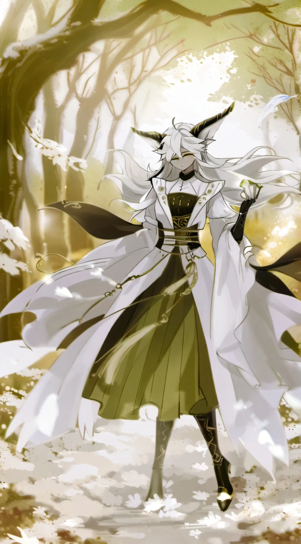 ai character: Oliver but angel  background