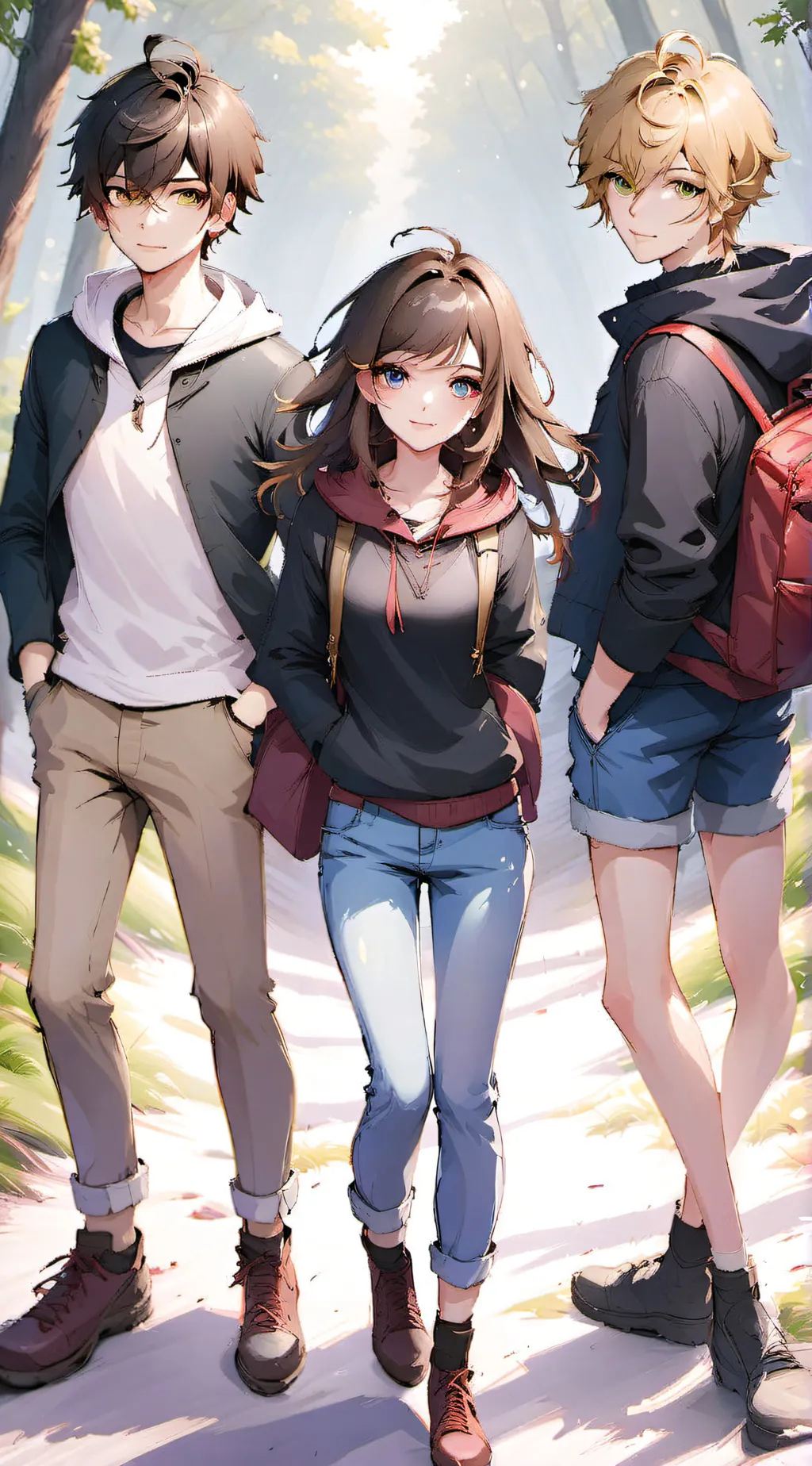ai character: Bev, Tyler & Vinn background