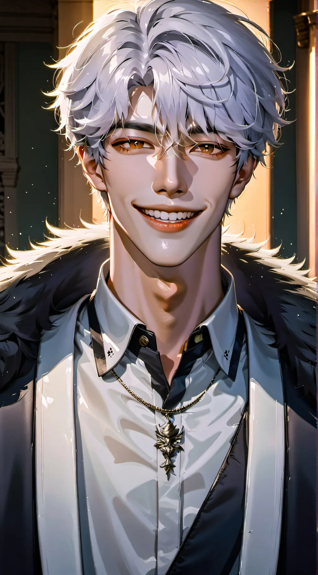 ai character: Leon background
