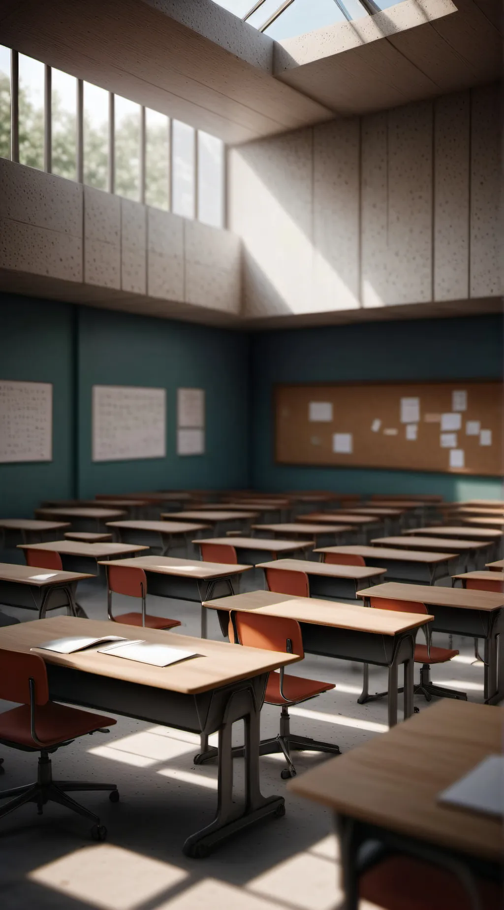ai character: CLASSROOM background