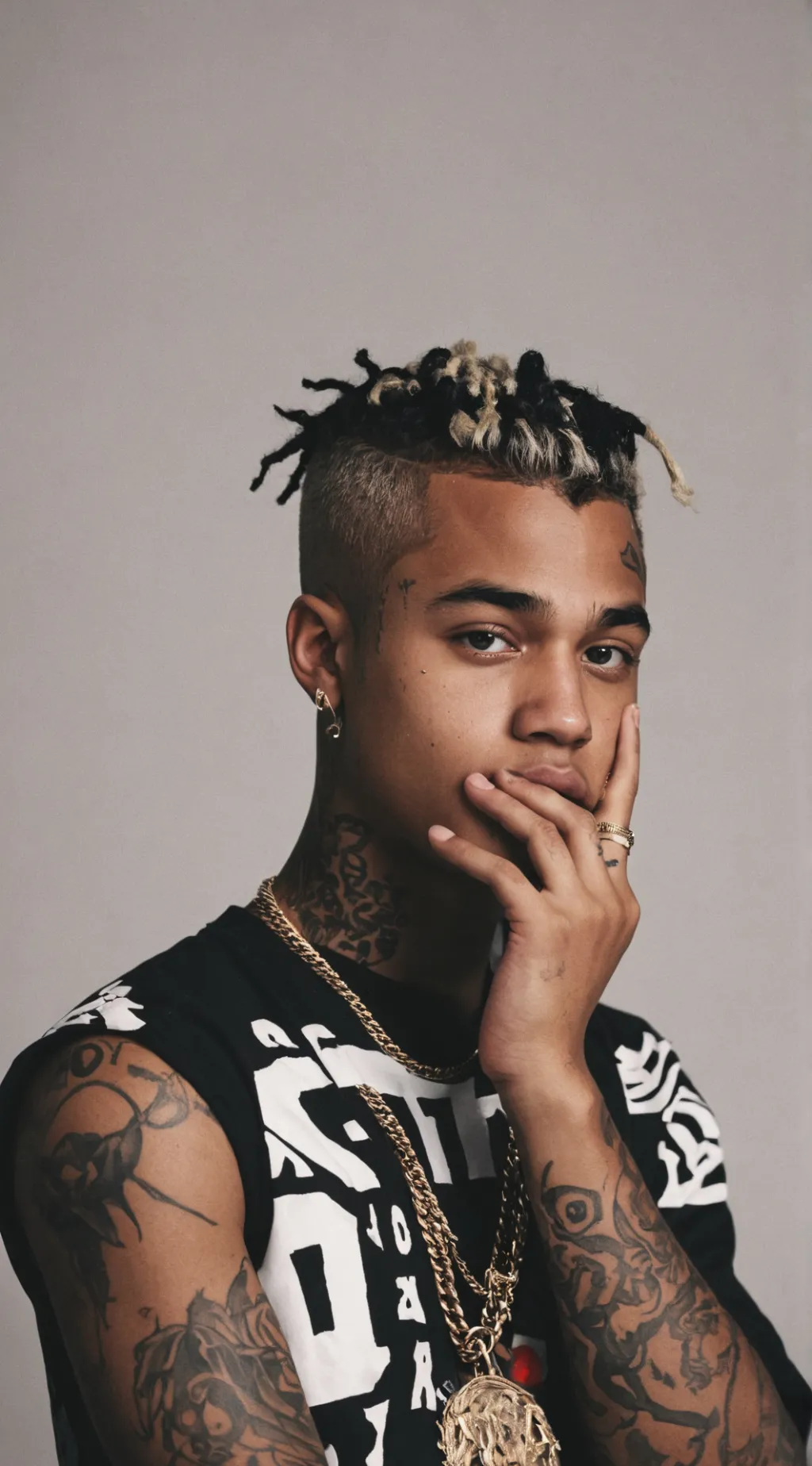 ai character: X❌️xTentacion background