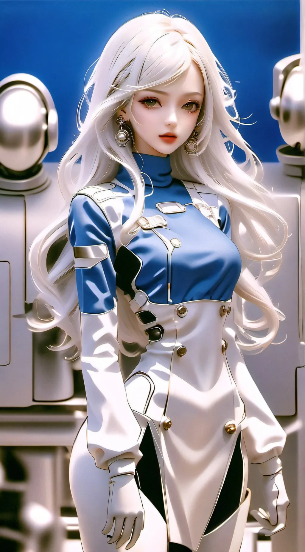 ai character: laboratoire background